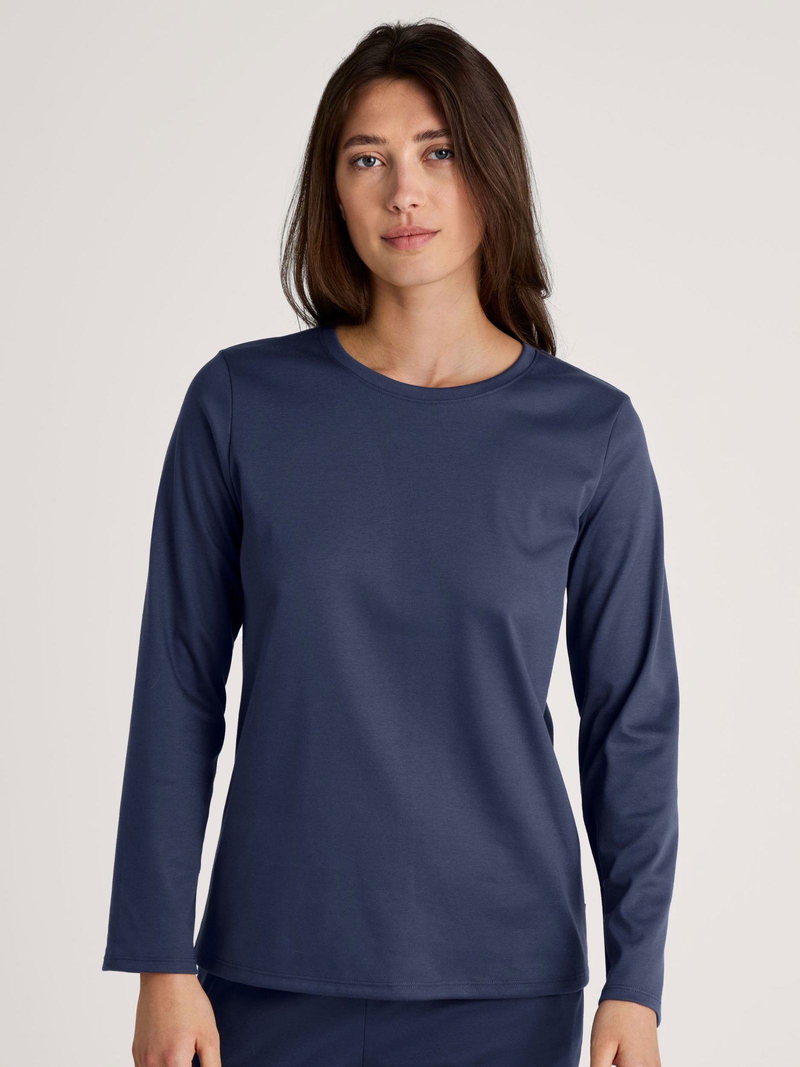 Calida |  DAMEN Shirt langarm, pearl blush | L | peacoat blue