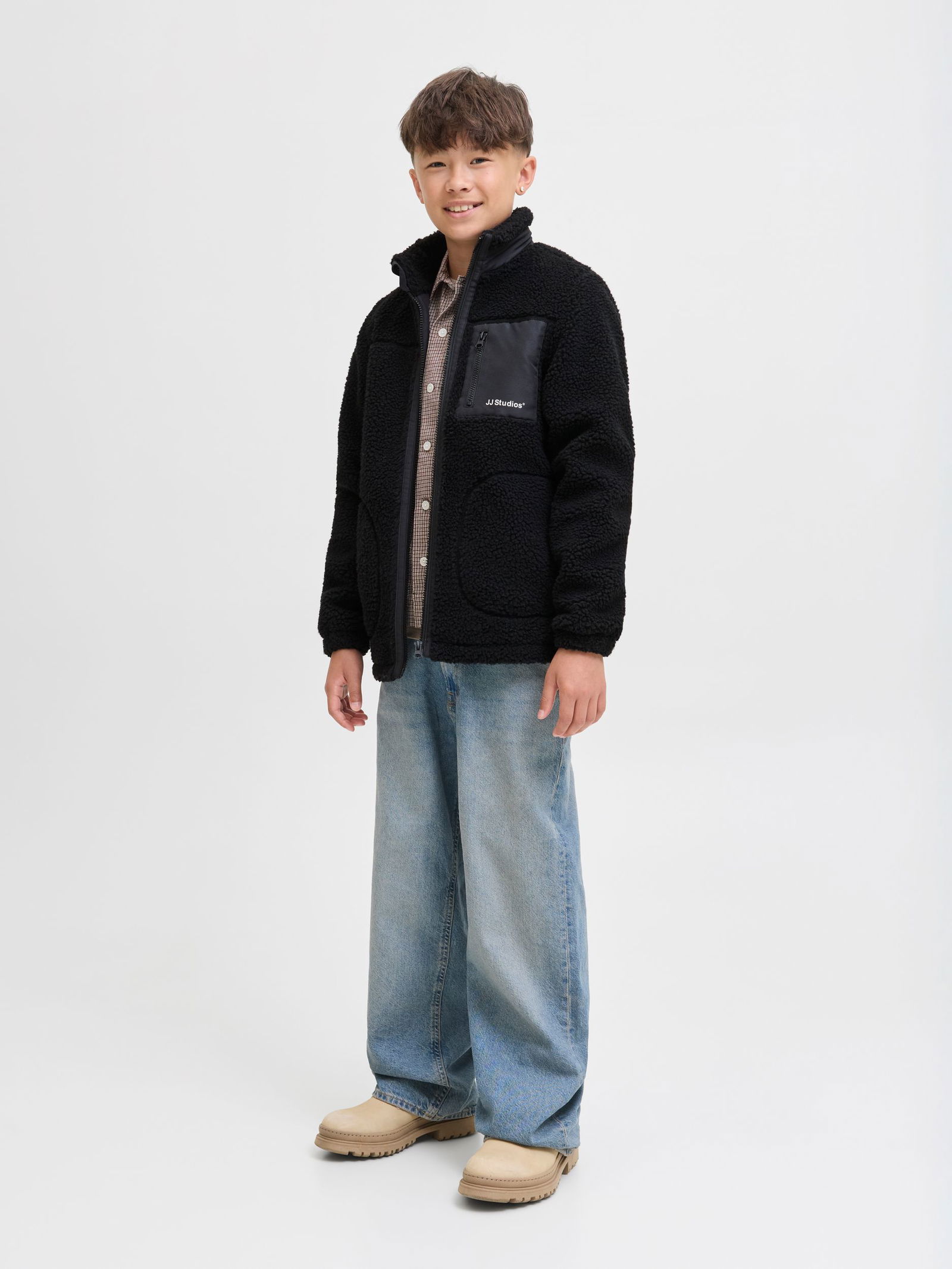 Jack&Jones | JJESOHO TEDDY JACKET SN JNR | 164 | black