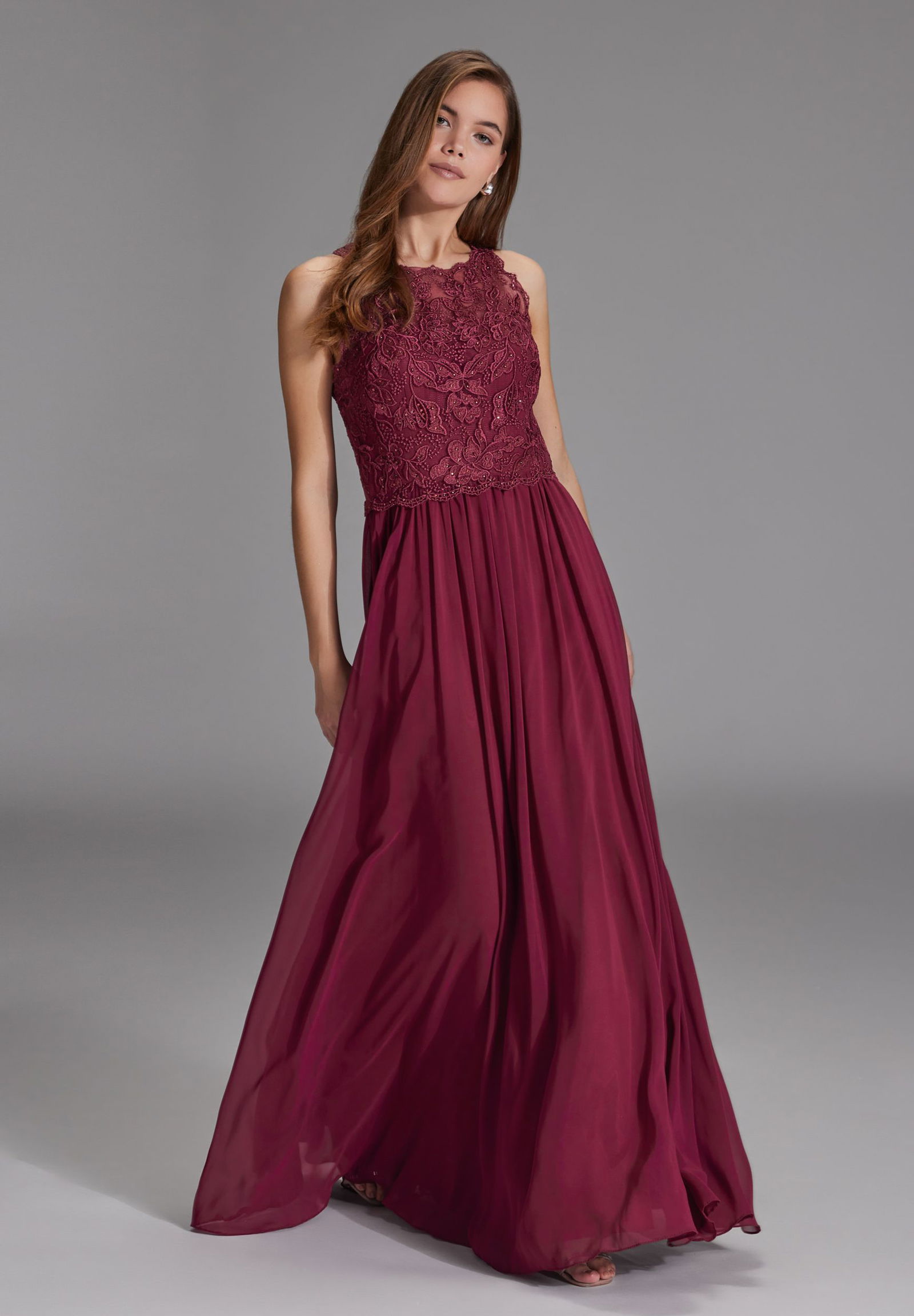 a98d8602e9598840a0b2d015dc70f83f Hey Kyla |  Hey Kyla Langes Kleid  | 40 | grape wine