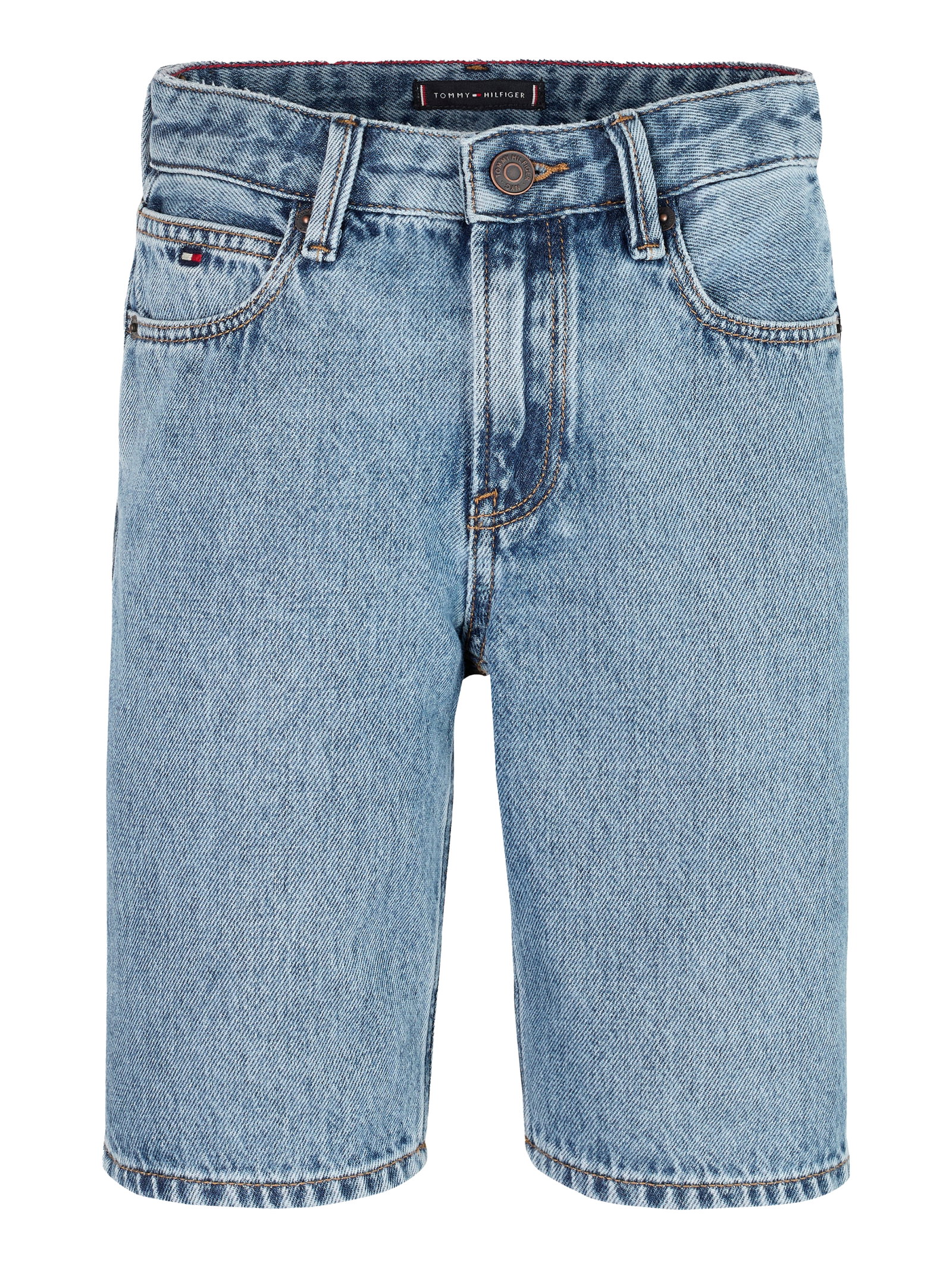 MODERN STRAIGHT DENIM SHORT #4