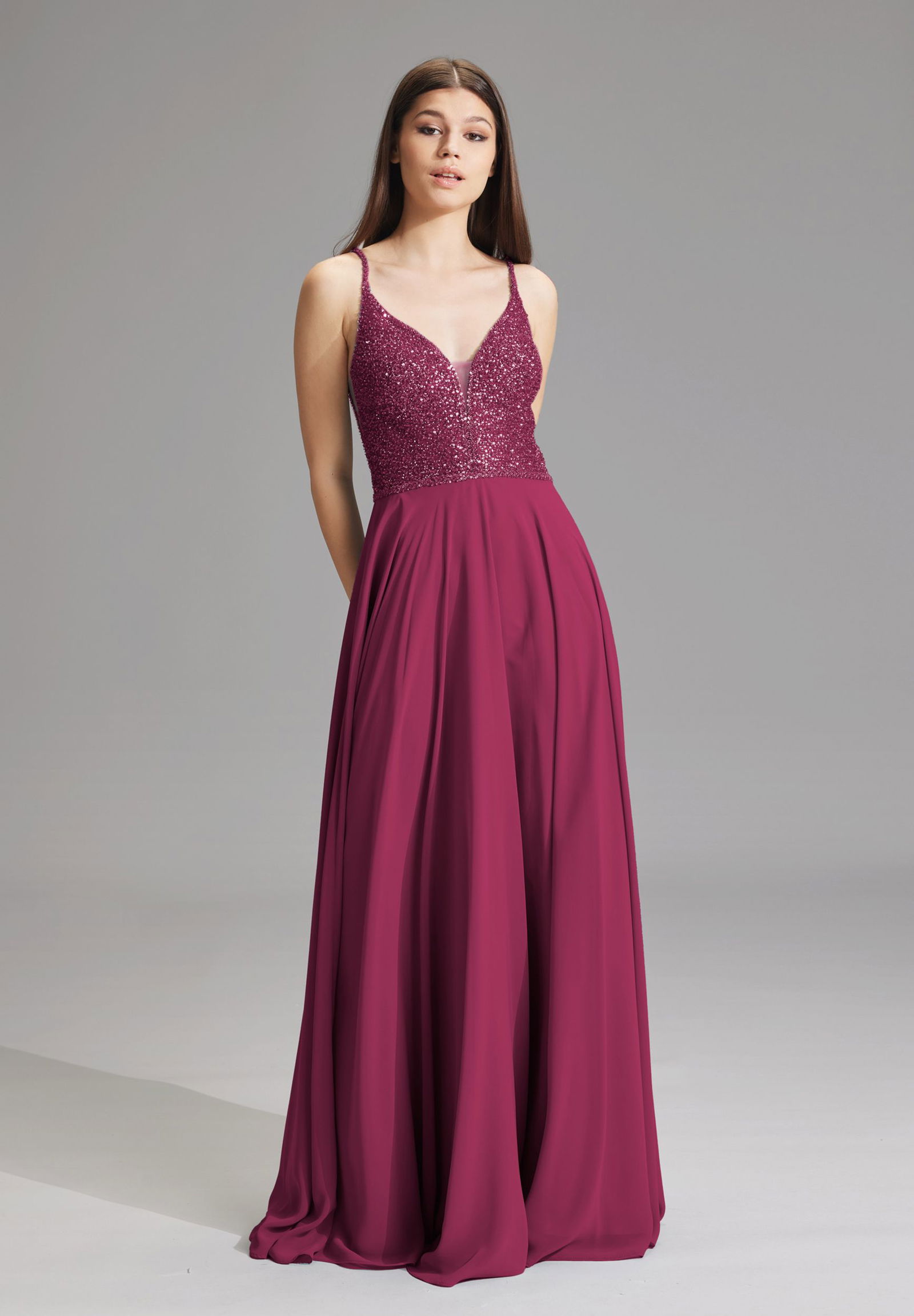 Hey Kyla Abendkleid aus Materialmix