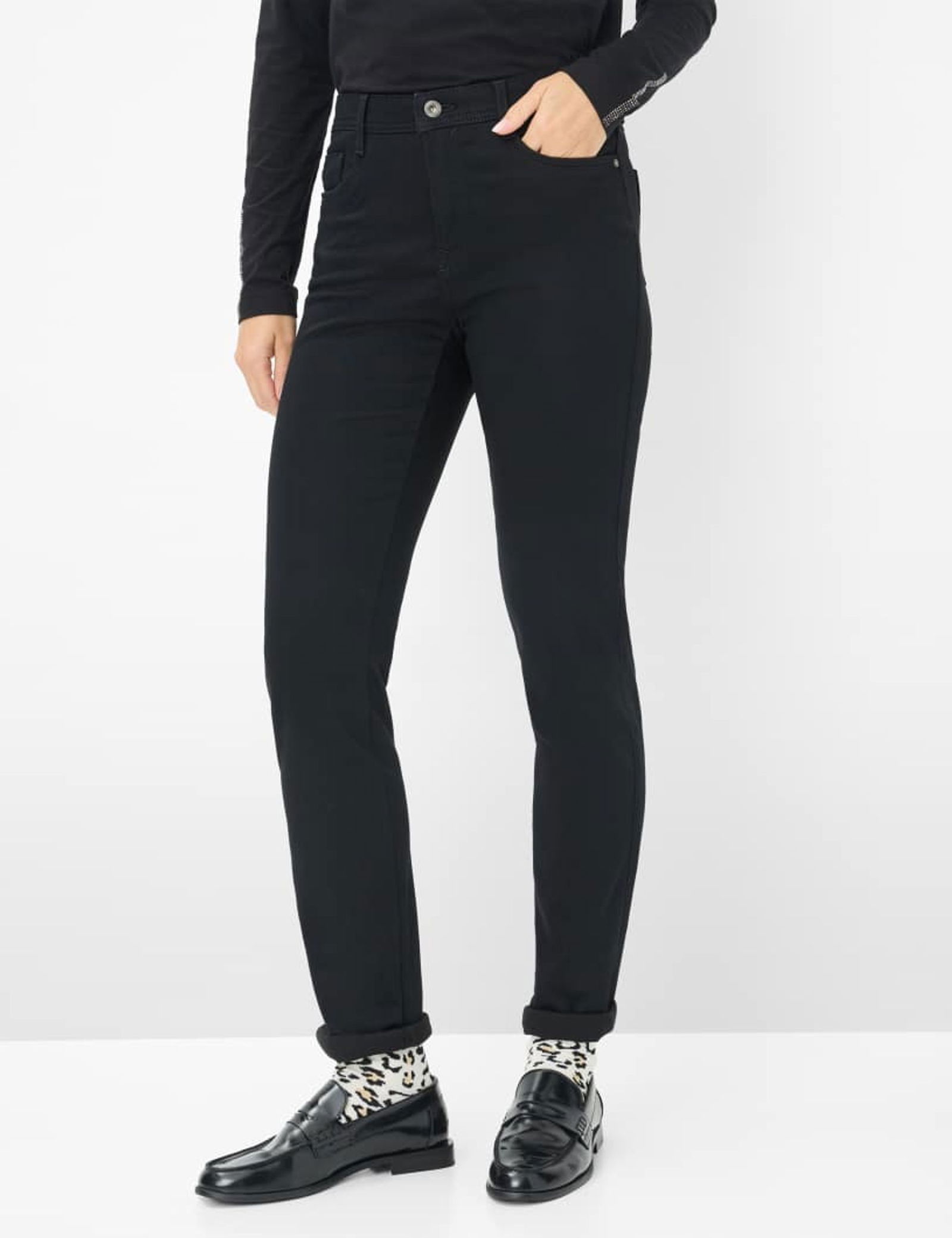 Brax | Brax Straight Leg Jeans | 22 | black