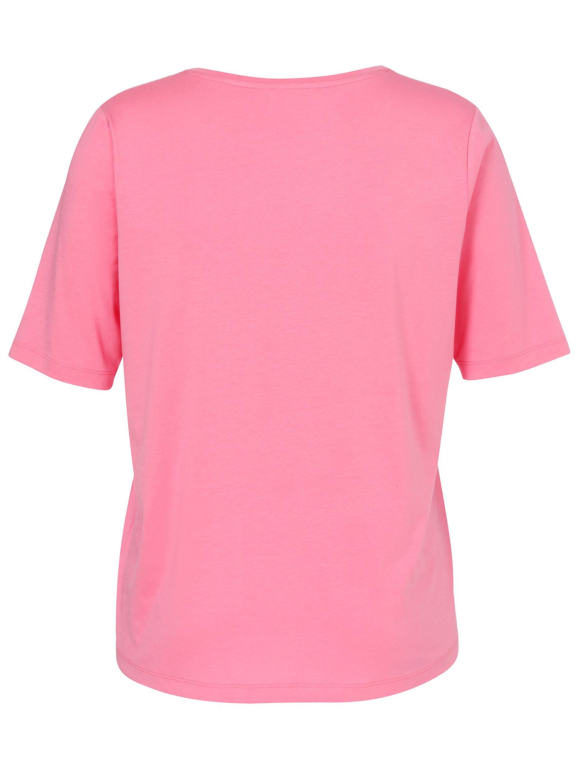 VIA APPIA DUE |  T-Shirt Rundhals 1/2 Arm Druck, pink multicolor | 50 | rouge multicolor