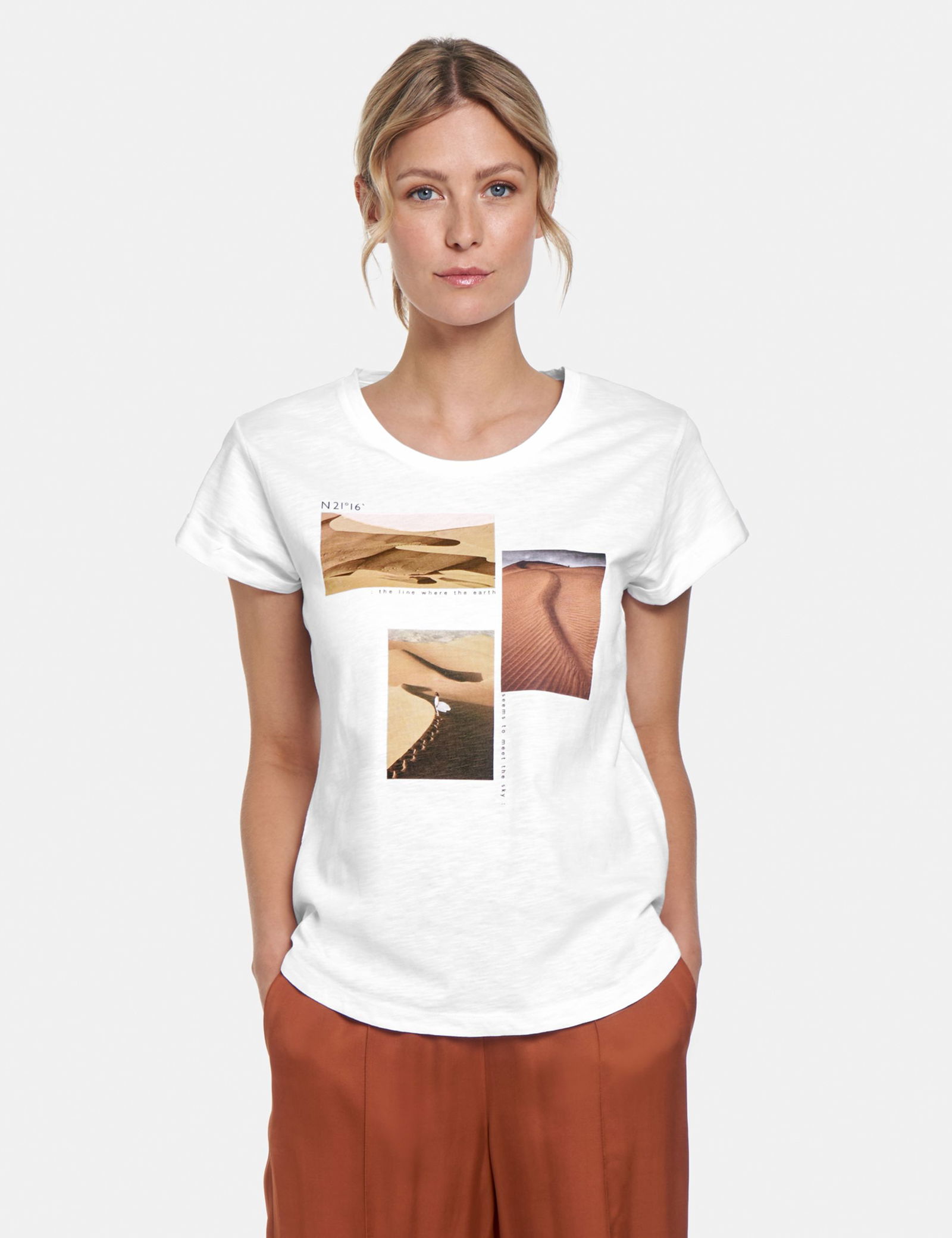 T-Shirt mit Frontprint GOTS