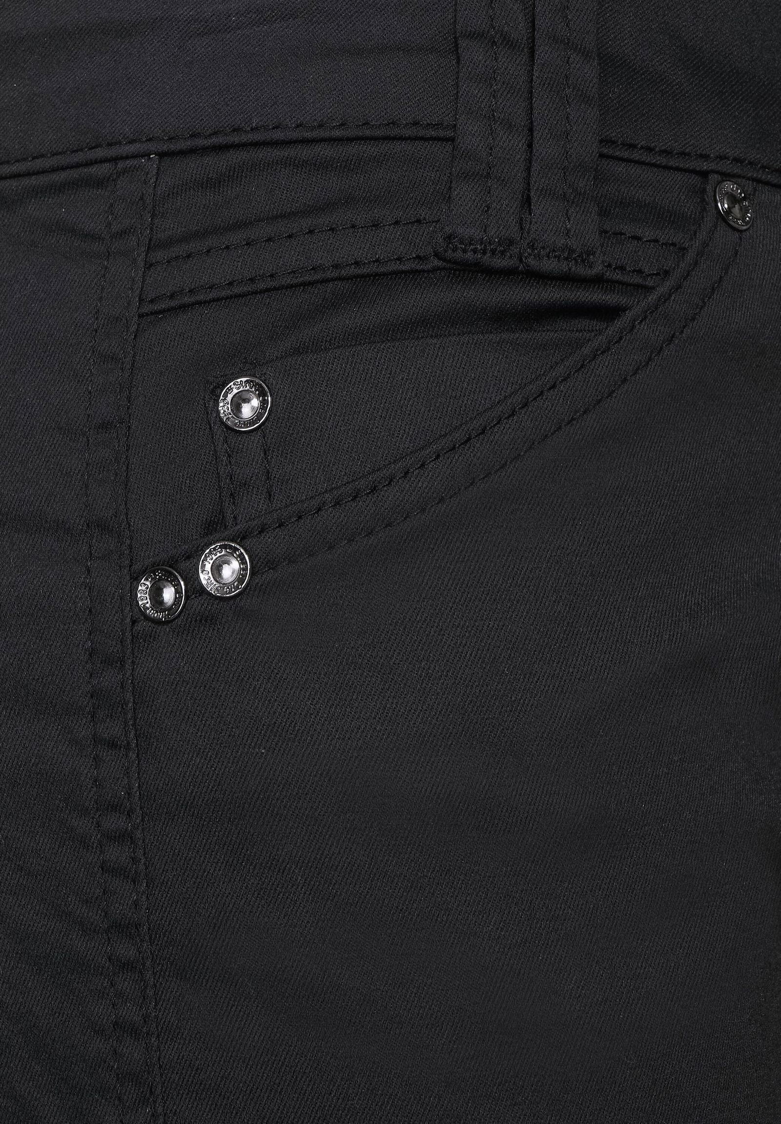 Slim Fit Hose mit Coating