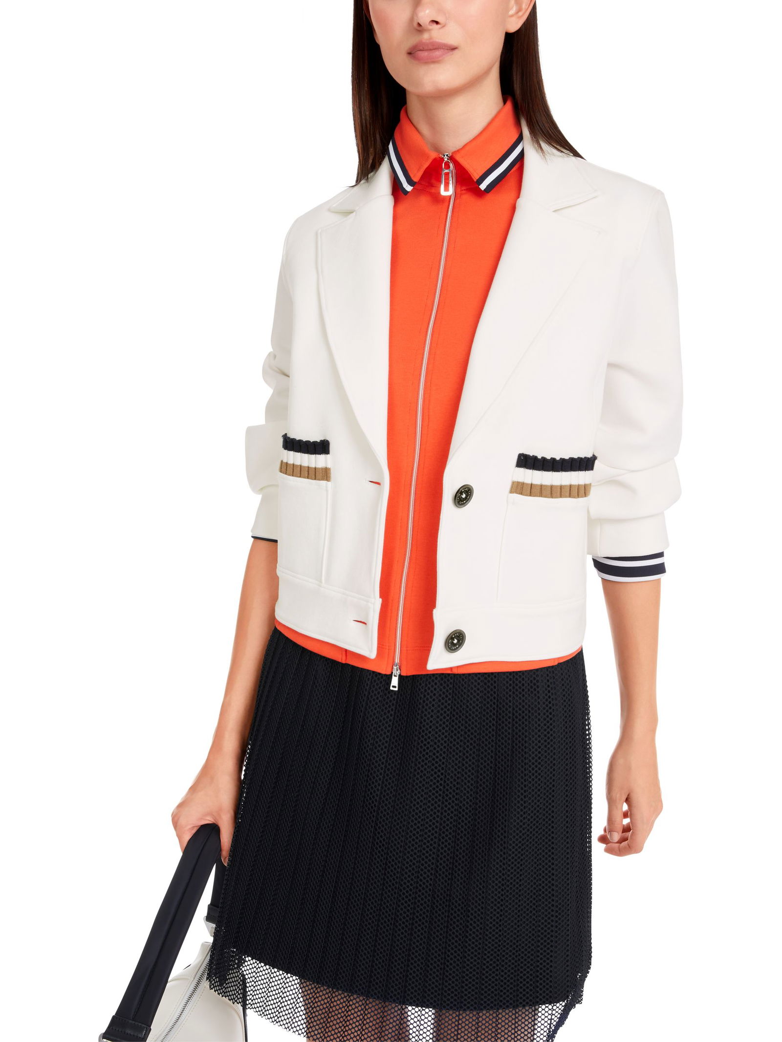 Marc Cain Sports |  Marc Cain Sports Sweatblazer  | 38 | off-white