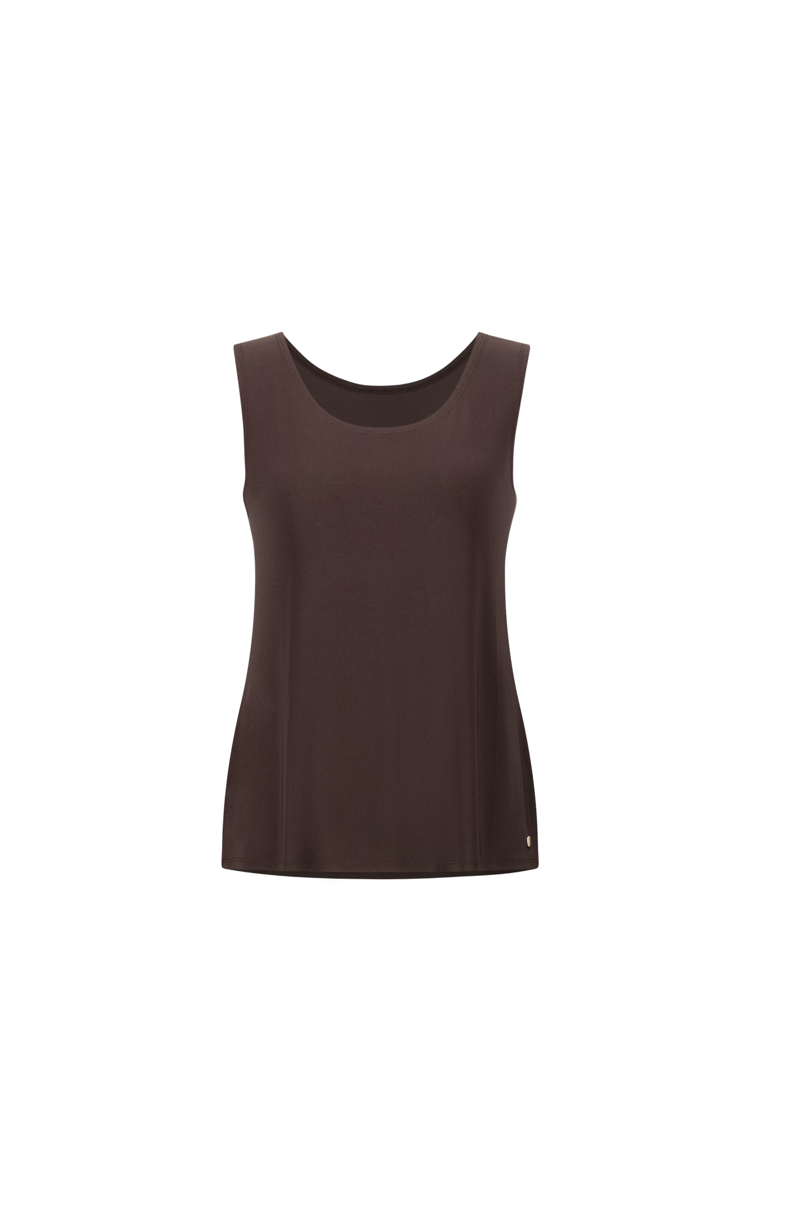 Joseph Ribkoff Top Mokka ärmelloses Silky-Knit-Camisole mit Rundhalsausschnitt #6