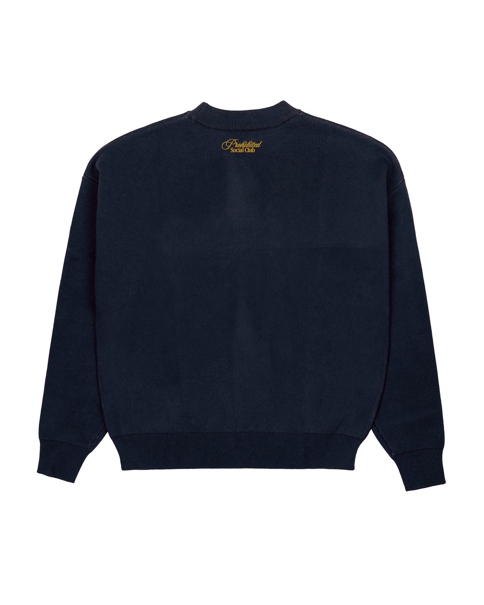 Prohibited |  Prohibited Sweater Emblem Knit | L | navy