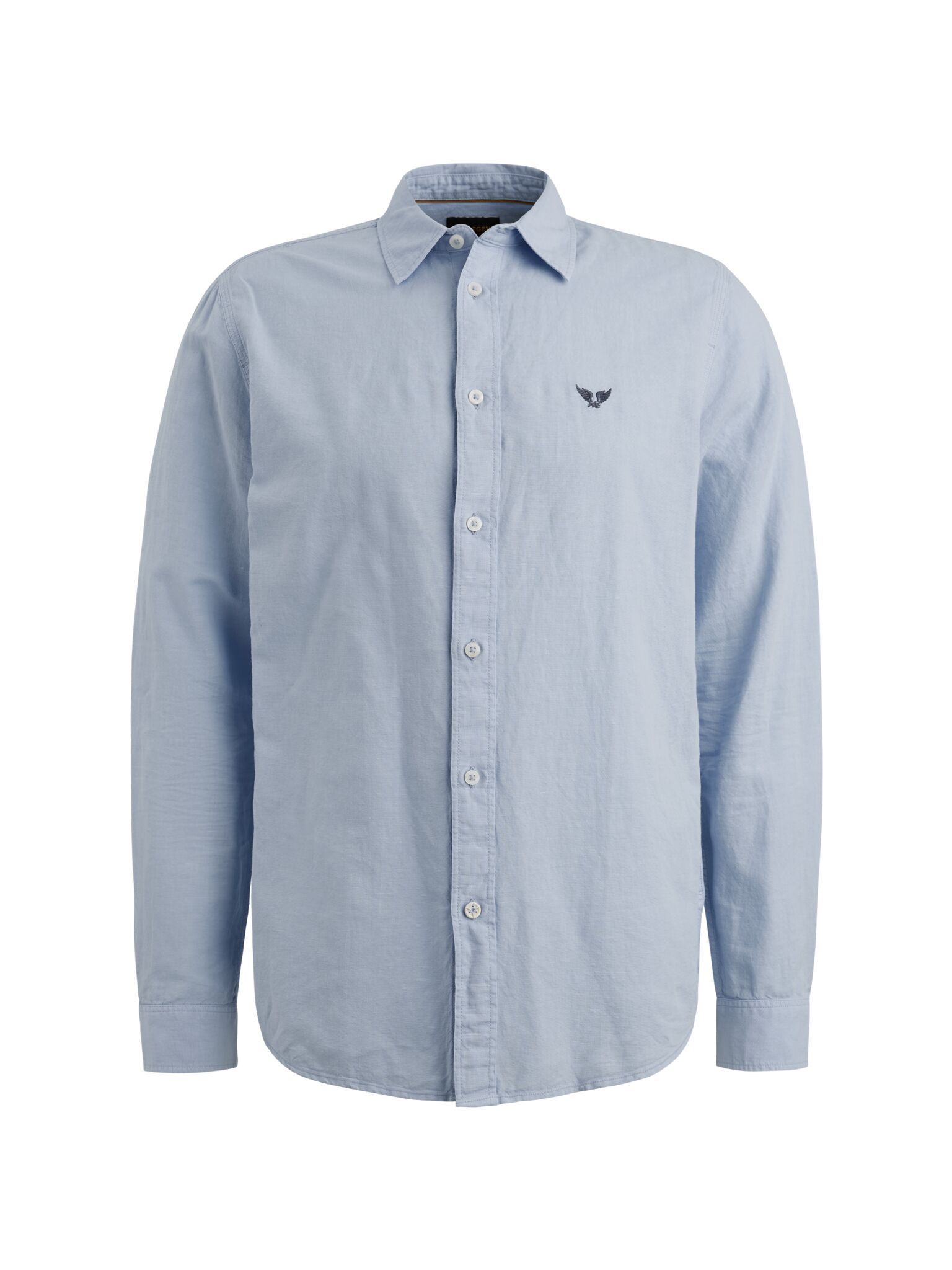 PME Legend LONG SLEEVE SHIRT Ctn Linen garmen, Placid Blue #3
