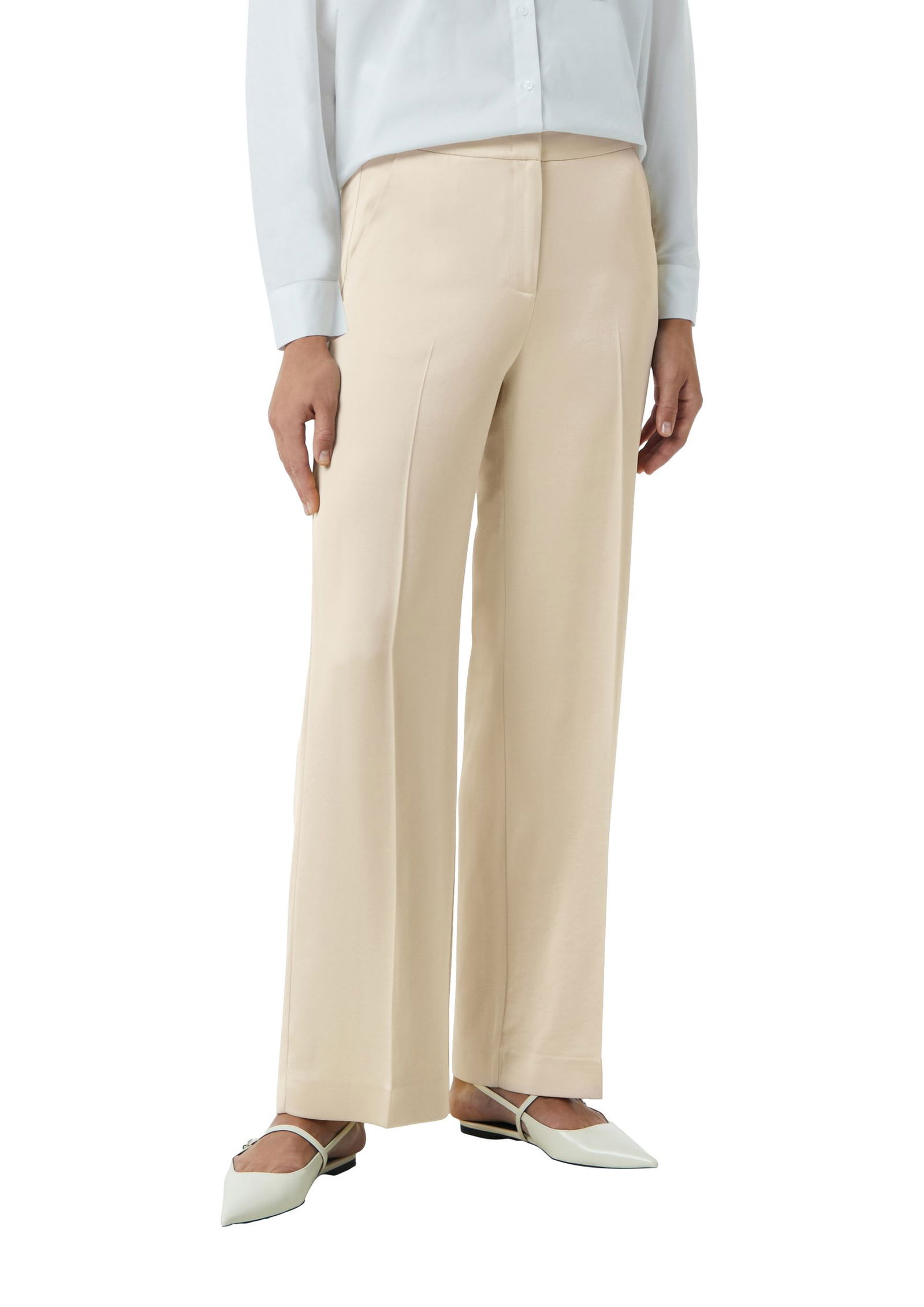 Comma |  Comma Schmale Hose  | 36 | beige