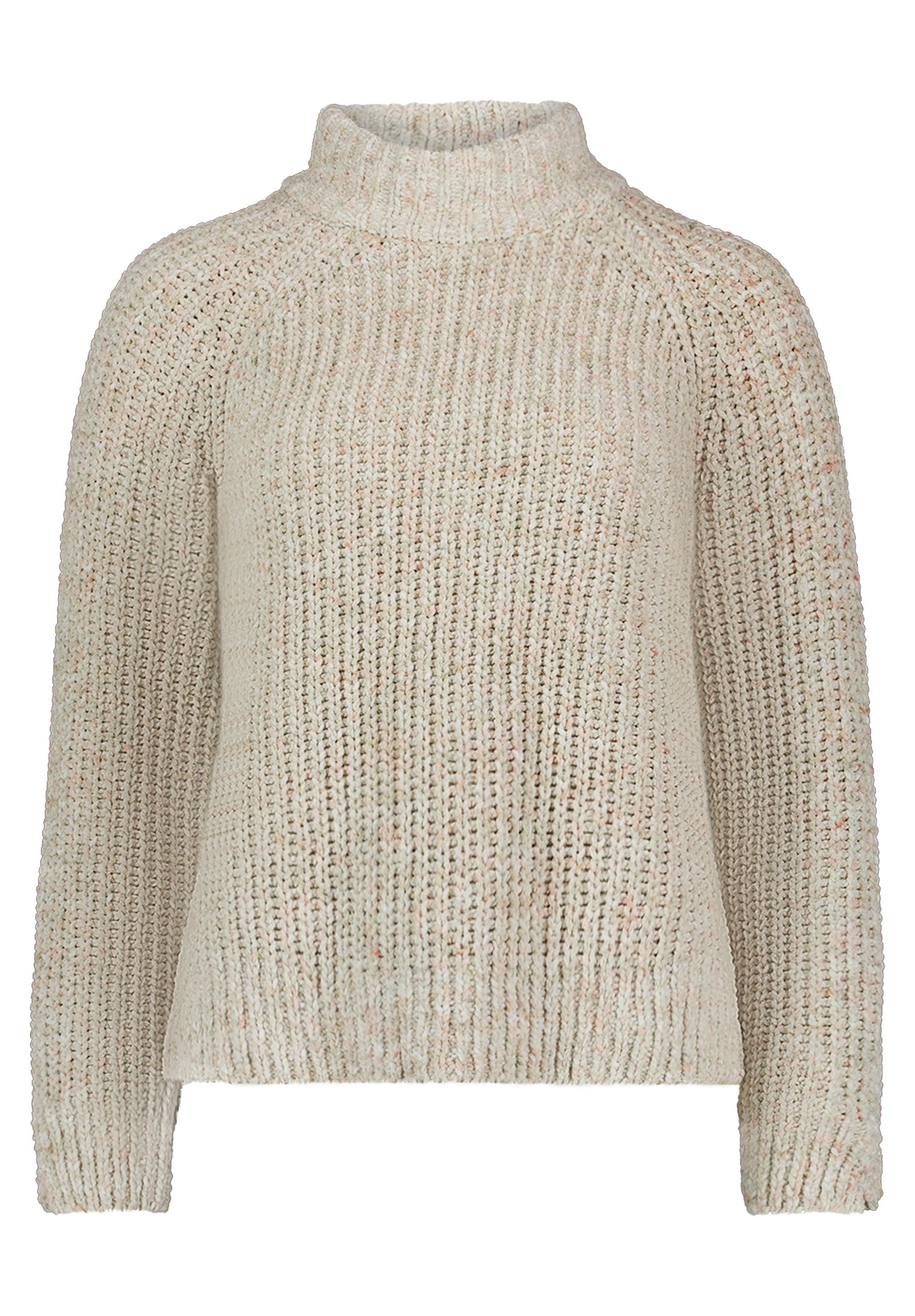 Strickpullover Kurz 1/1 Arm, Cream/Green #1