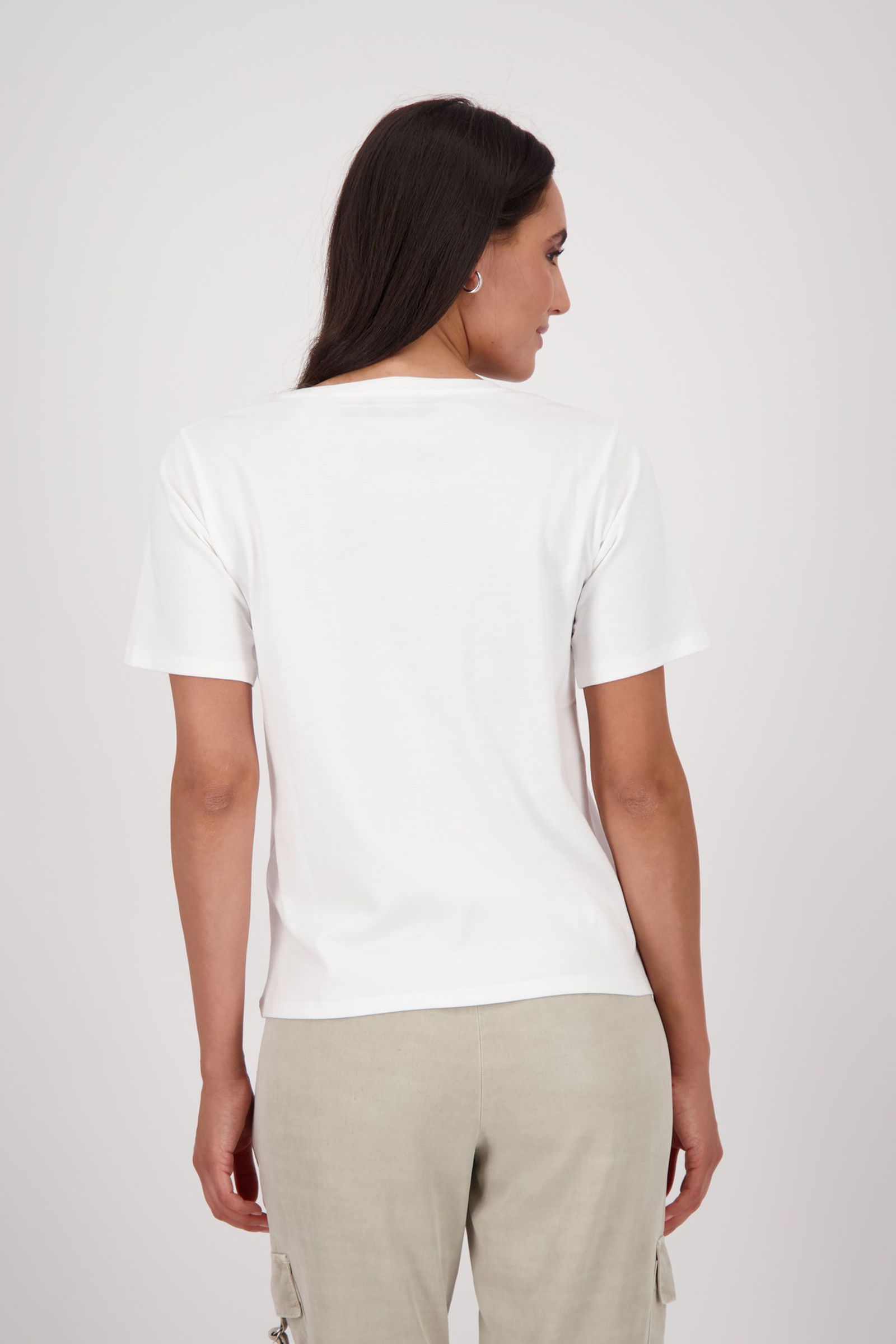 Monari | T-Shirt, cream | 40