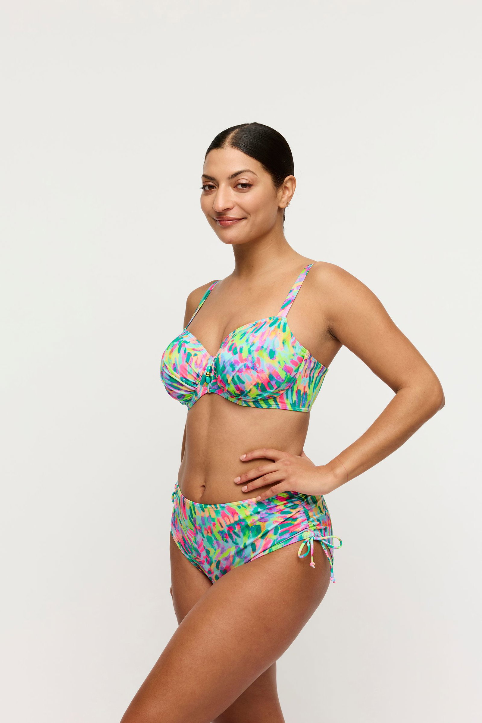 PrimaDonna |  DOUALA Impressionist Summer Bikini Taillenslip m. Schnur | 42 | impressionist summer