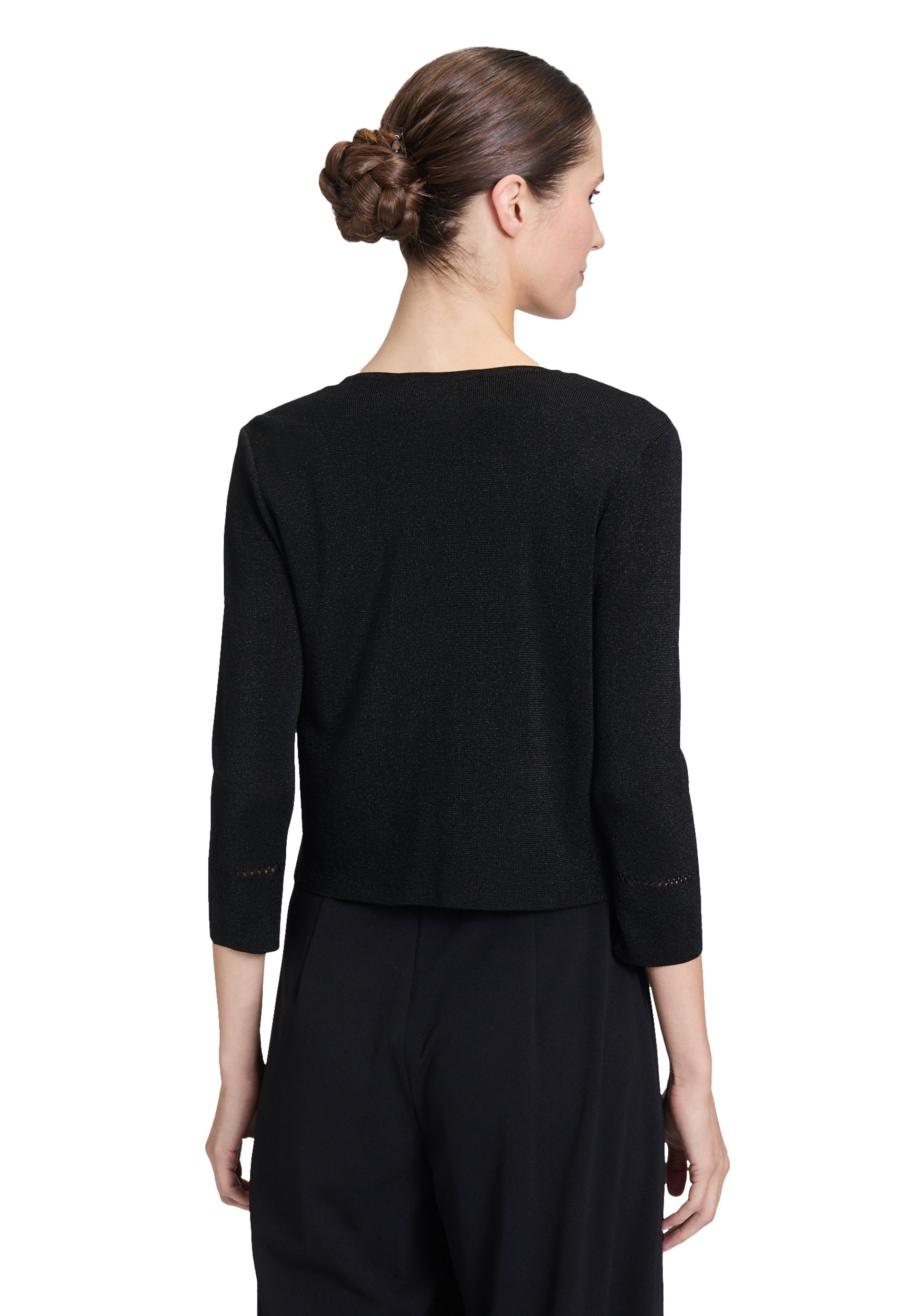 Vera Mont |  Vera Mont Strickbolero | XXL | schwarz/schwarz