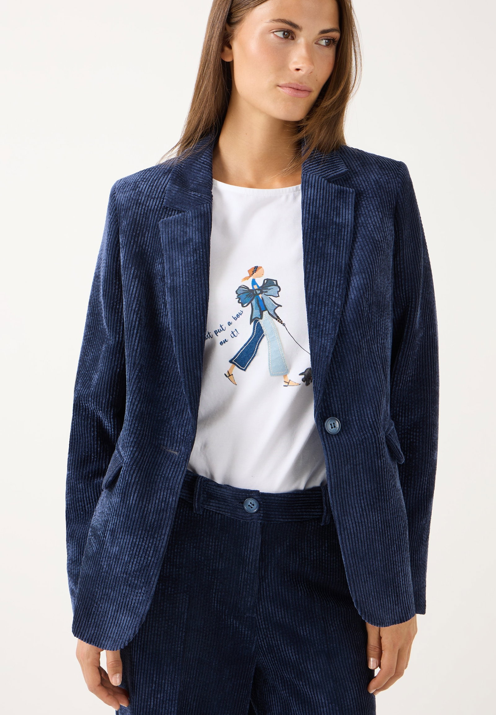 Soft Corduroy Blazer, classic blue #3