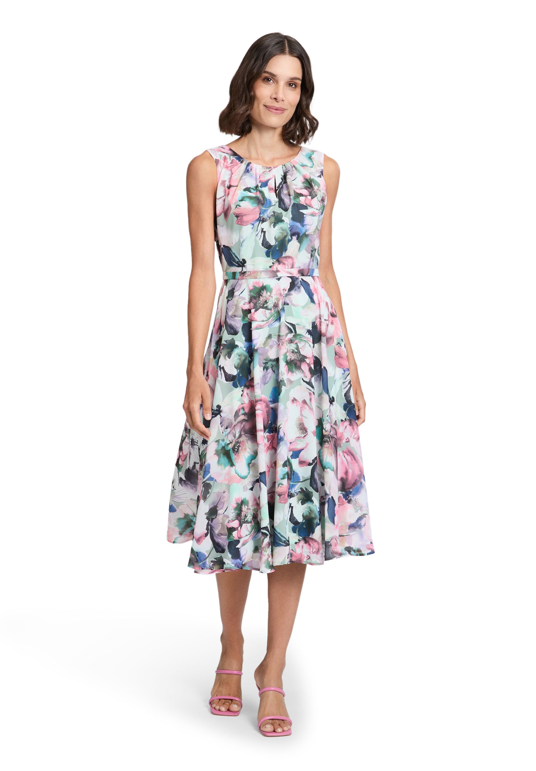 Vera Mont |  Vera Mont Kurzes Kleid  | 44 | green/rosé