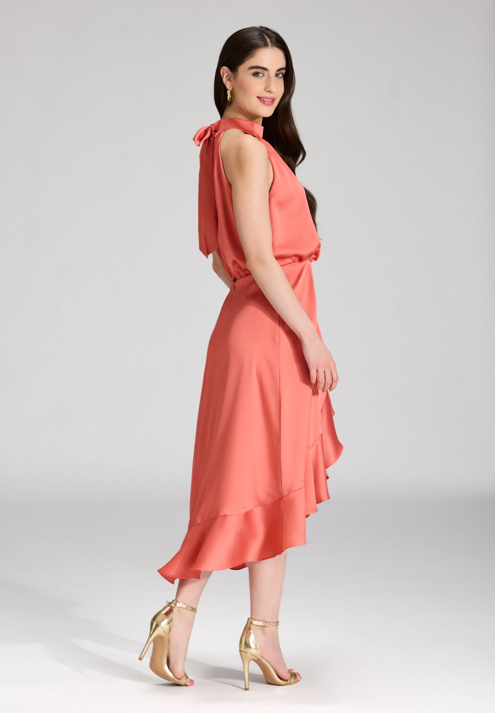 SWING |  SWING Kurzes Kleid  | 36 | terracotta