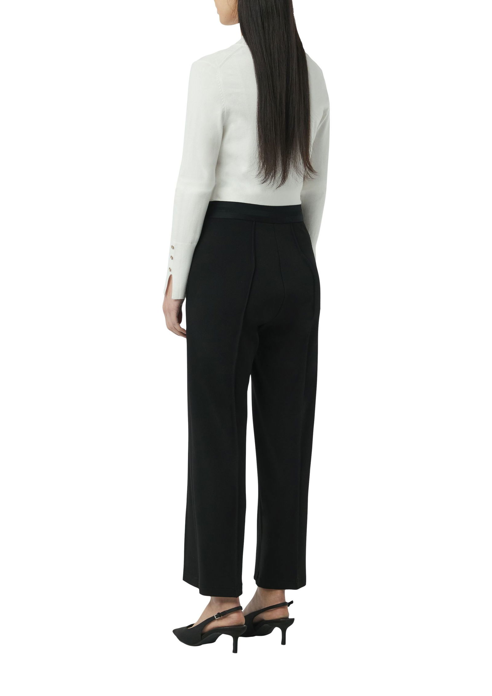 b81baa42baa5640fa2f86bc666259419 Comma | Comma Schmale Hose | 38 | schwarz