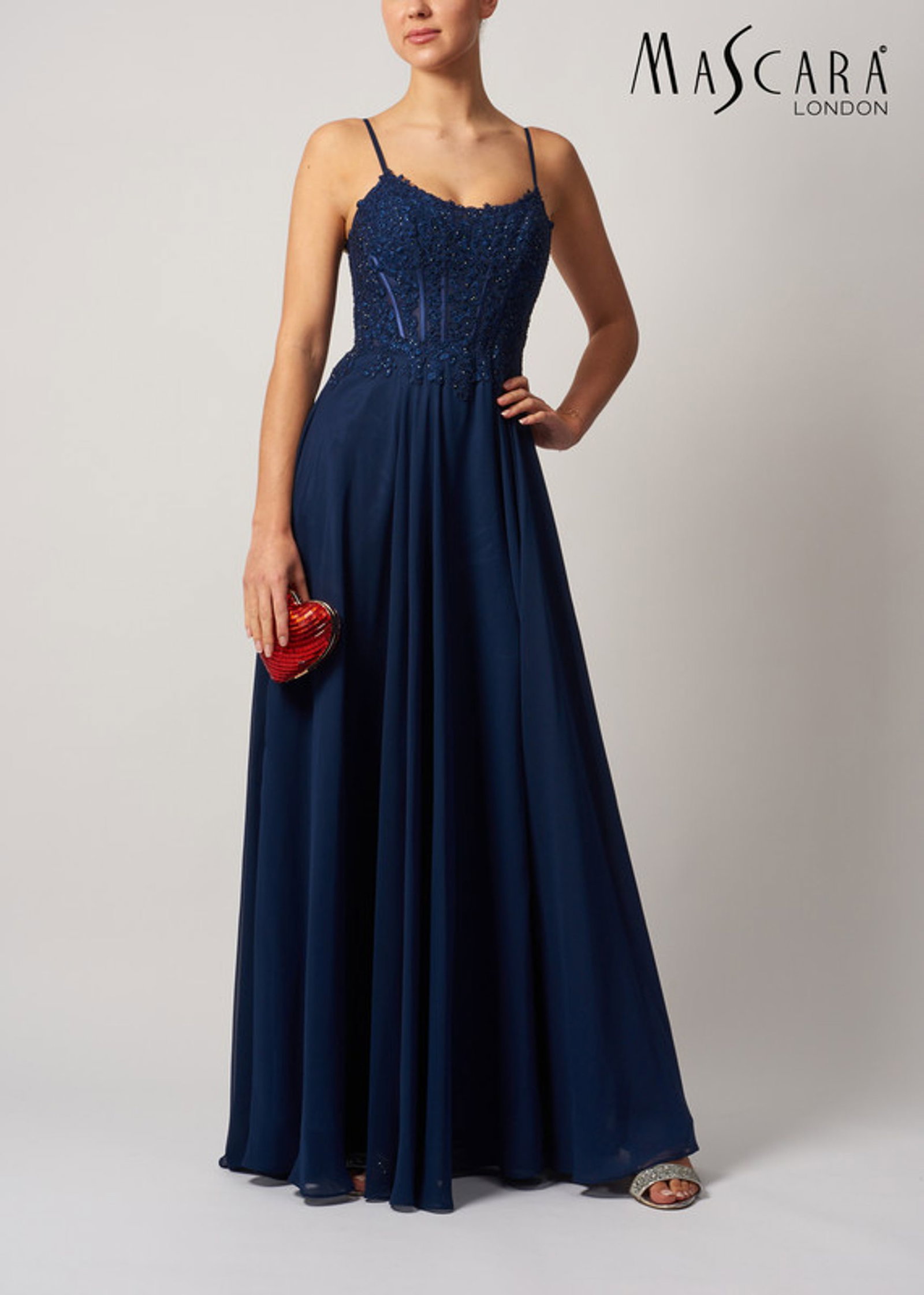 f4b32ba4a62fb8f3c72bbb1f6447f41e Mascara | Mascara Langes Kleid | 36 | navy
