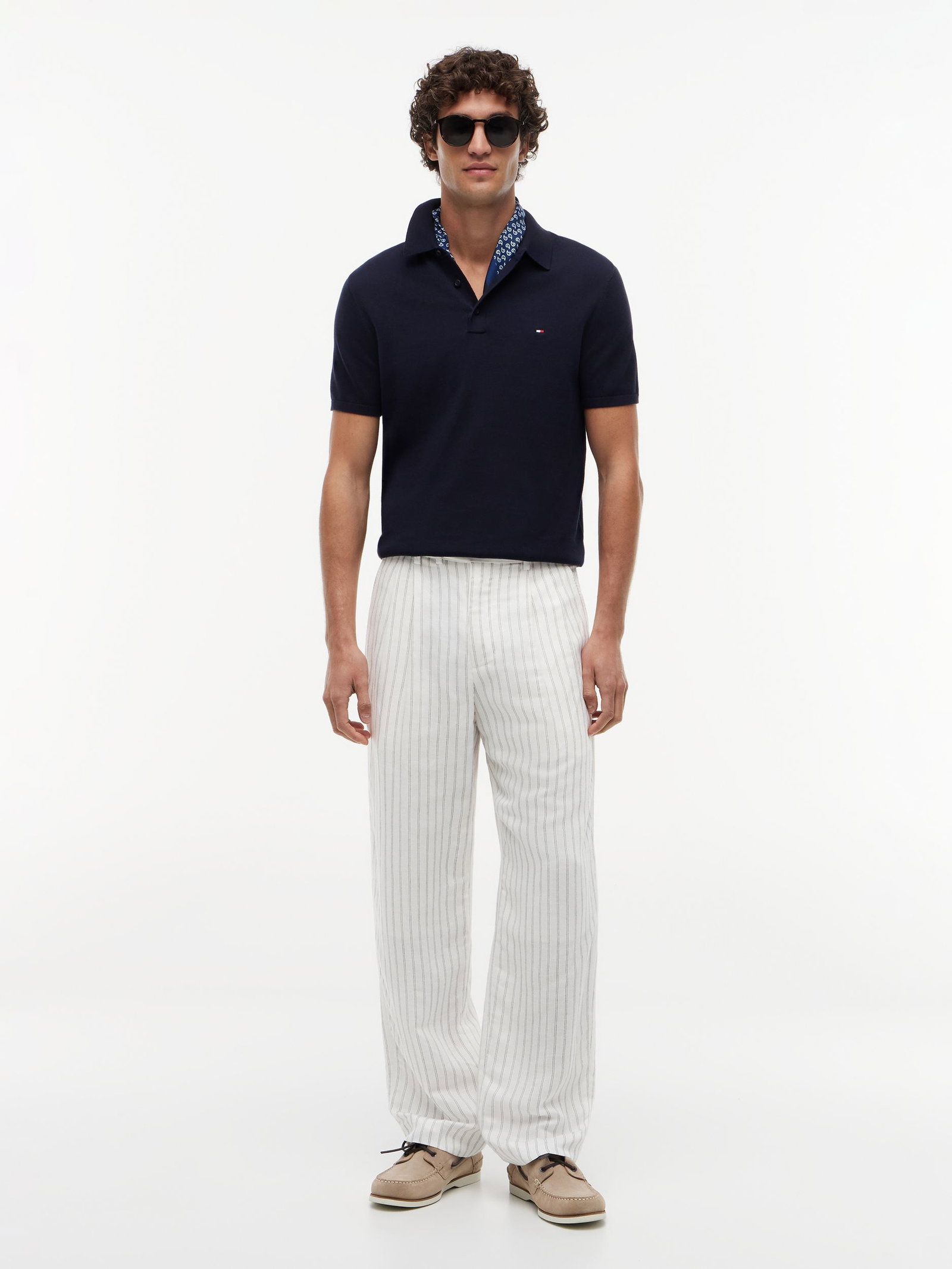 Tommy Hilfiger |  Tommy Hilfiger Poloshirt  | M | ivory petal