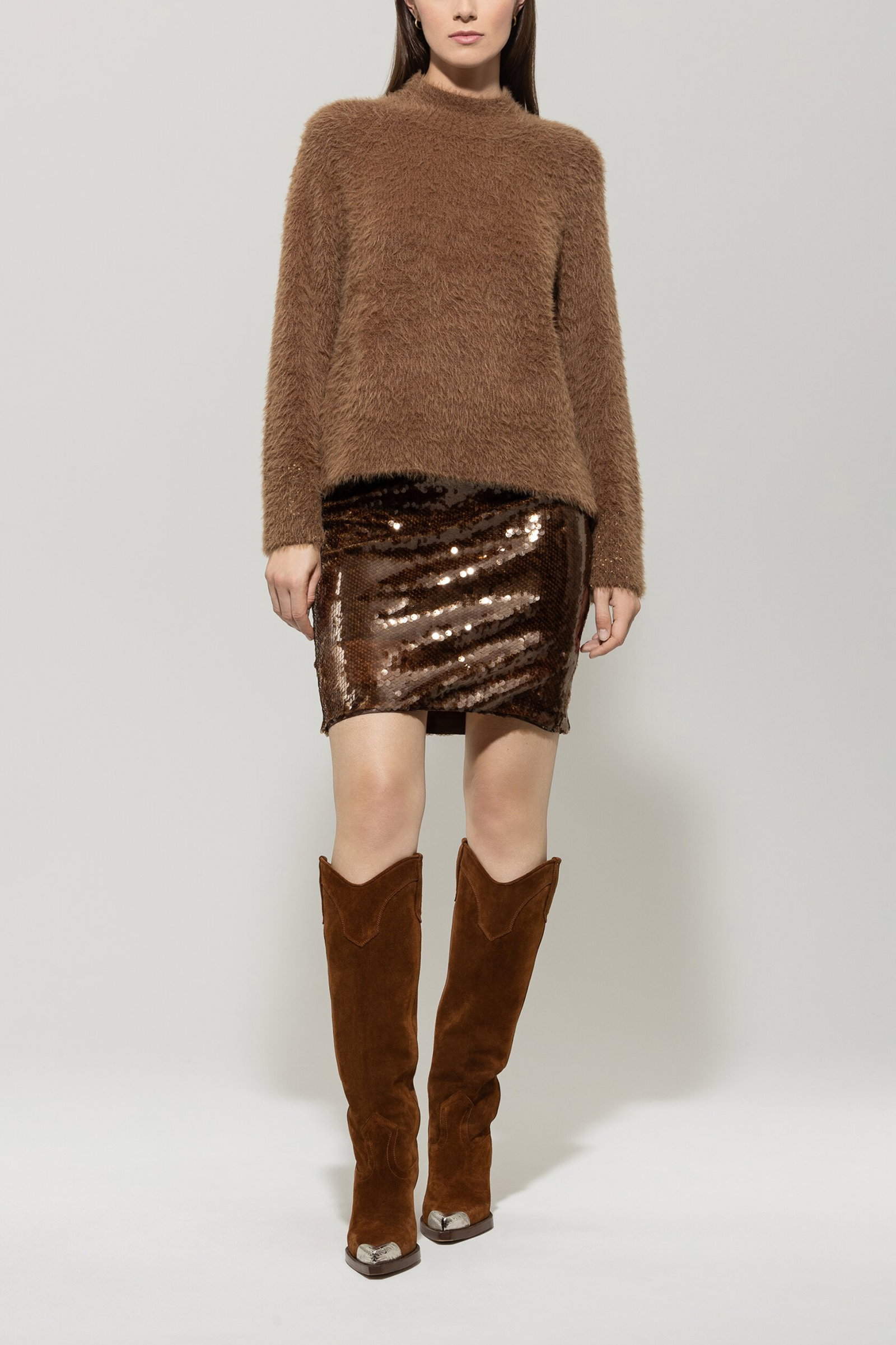 Luisa Cerano Pullover Fake-Fur-Optik #2