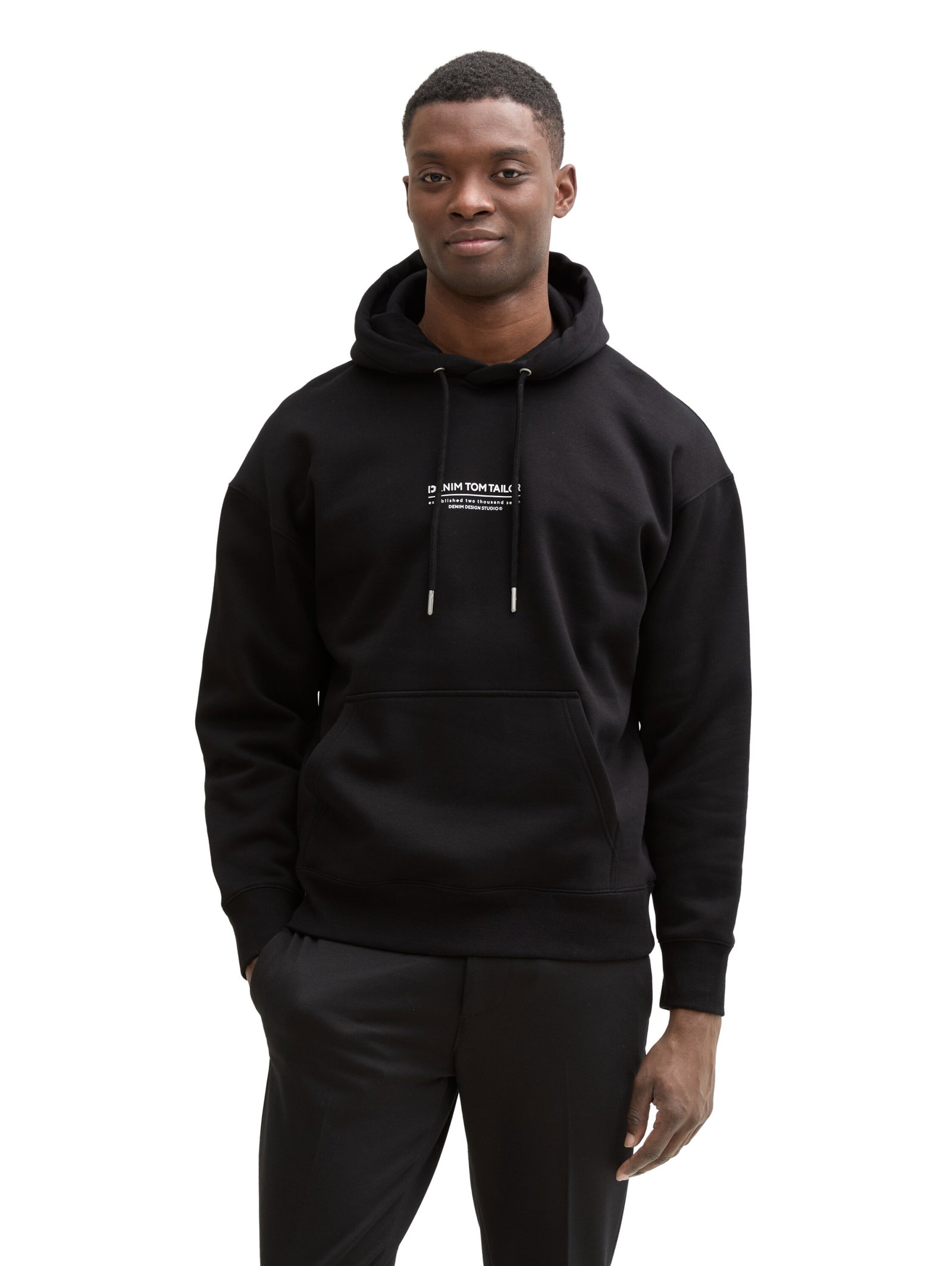 Relaxed Hoodie Sweatshirt mit Logo-Print #5