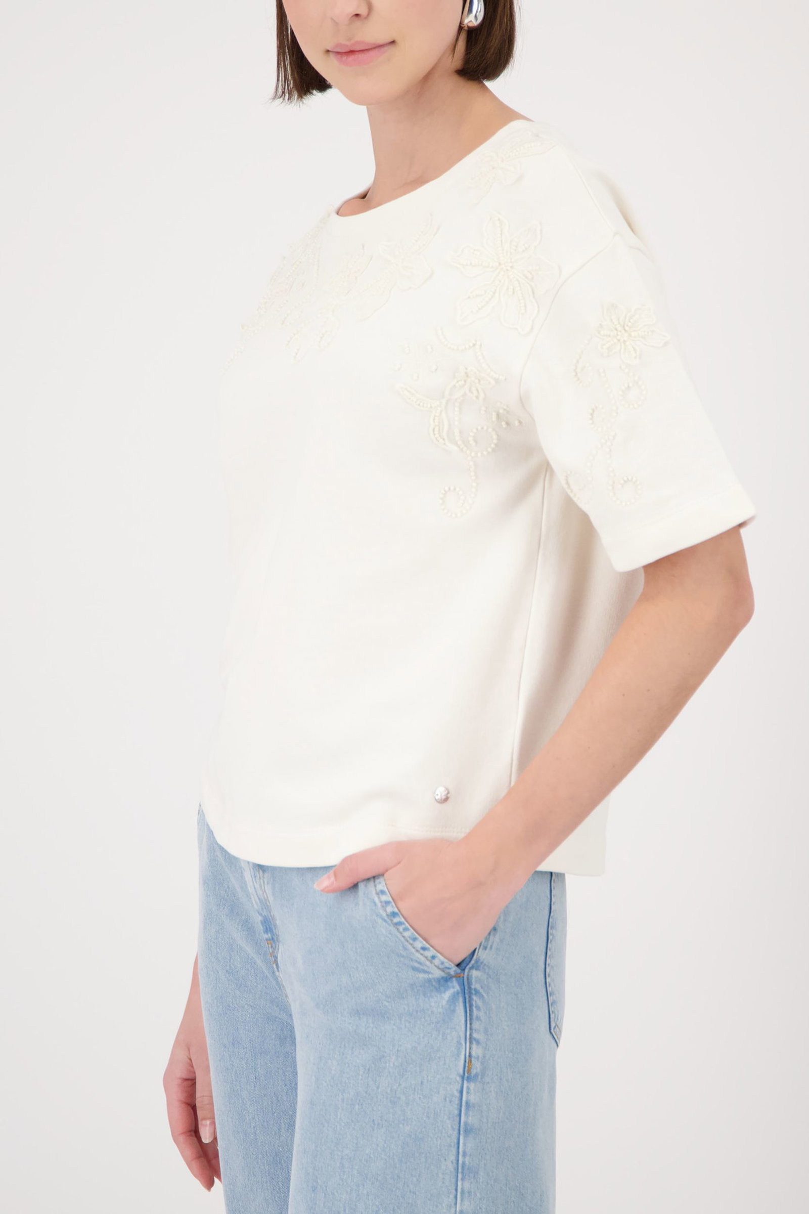 Monari |  Sweatshirt, marble | 36 | moon