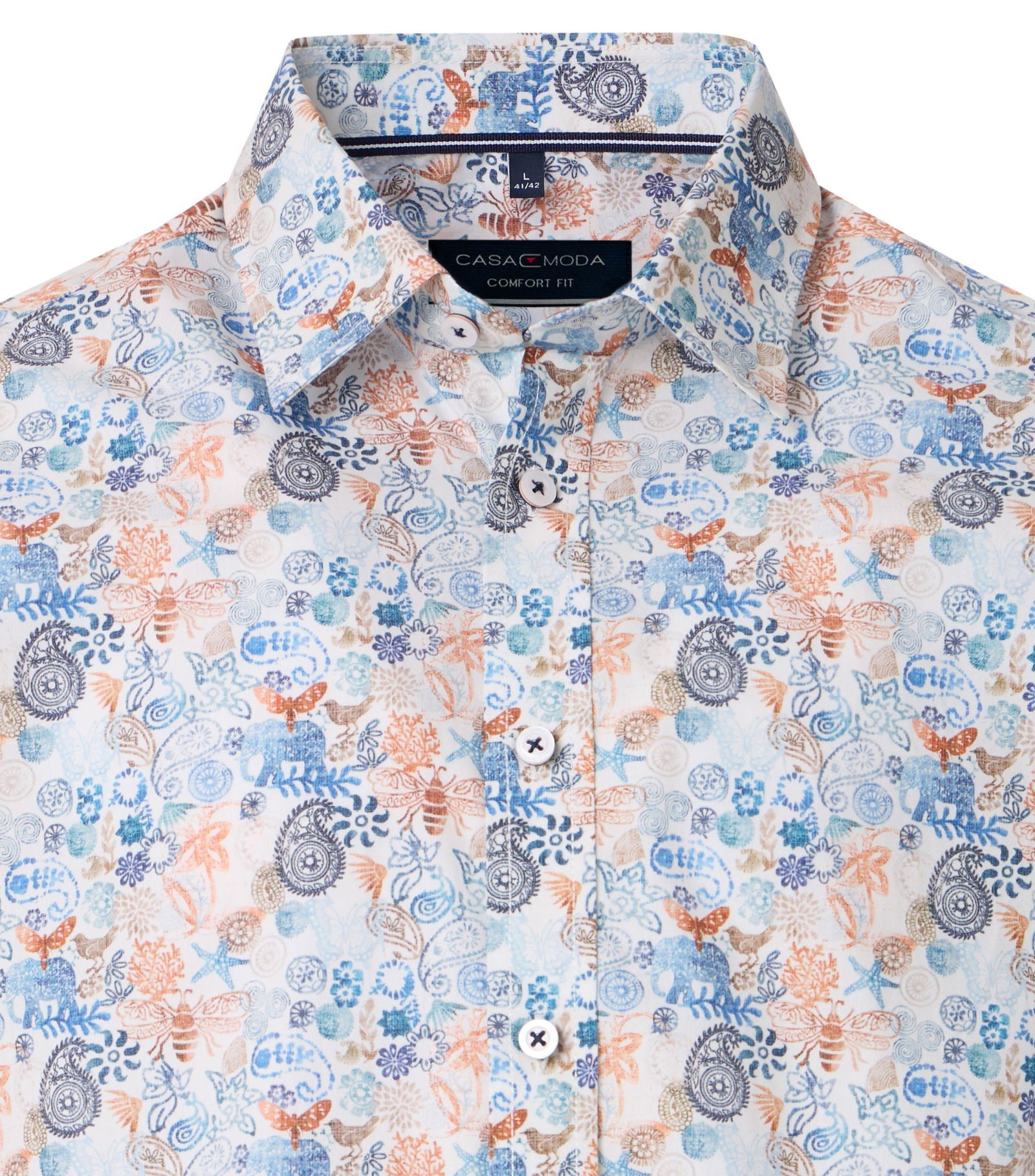 Casa Moda |  Casa Moda Hemd Comfort Fit  | M | blau