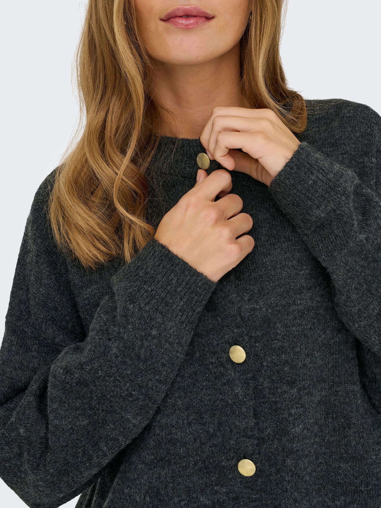 JDY | JDY Strickjacke | Cardigan | XS | dark grey melange