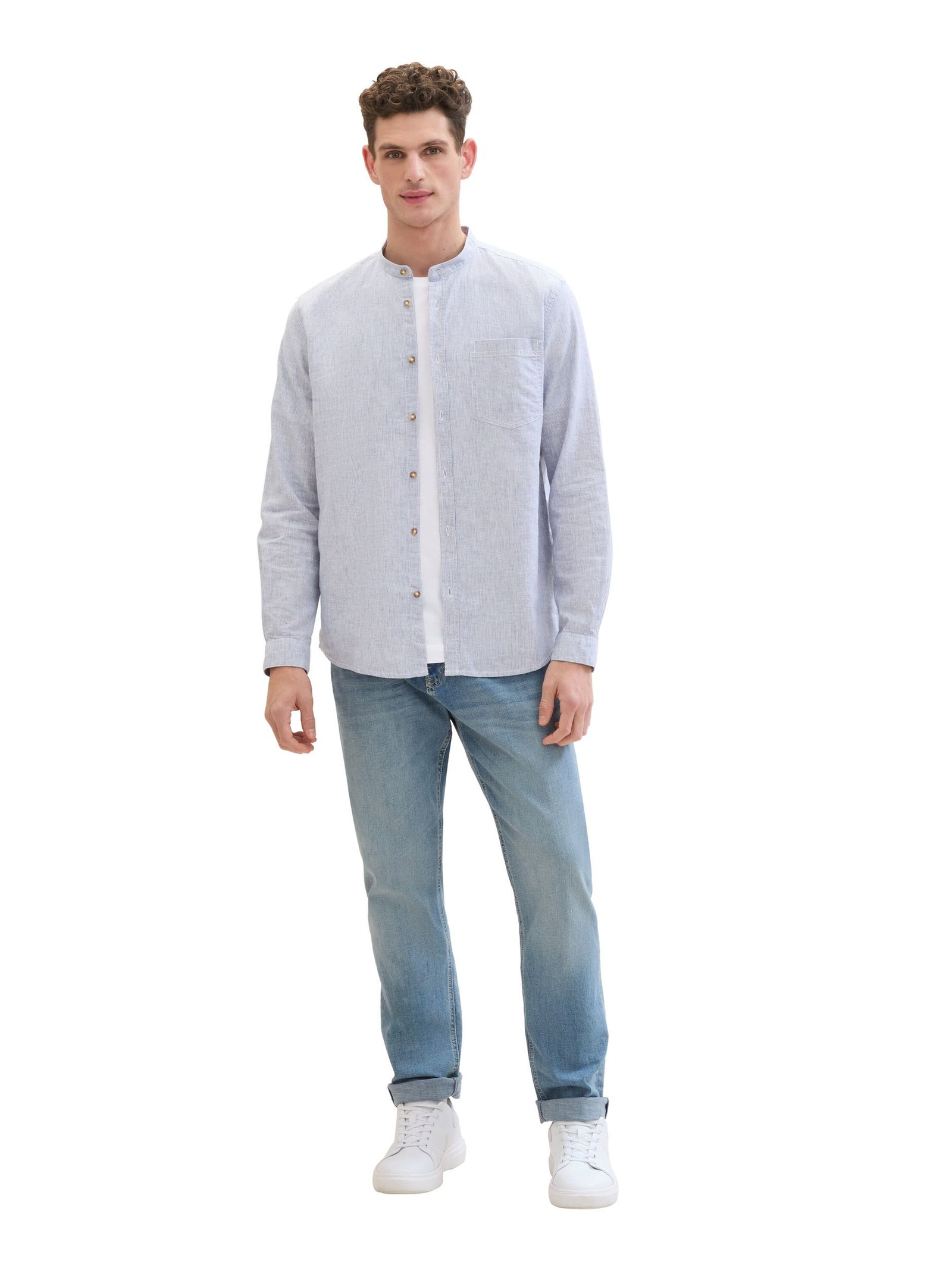 Tom Tailor |  Gestreiftes Hemd | XXL | blue fine stripe
