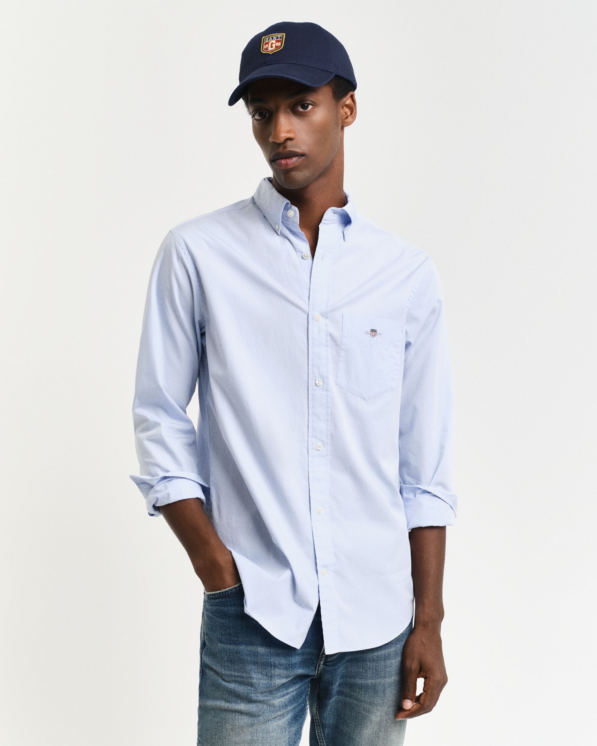 Gant |  Gant Hemd Regular Fit  | XXXL | light blue