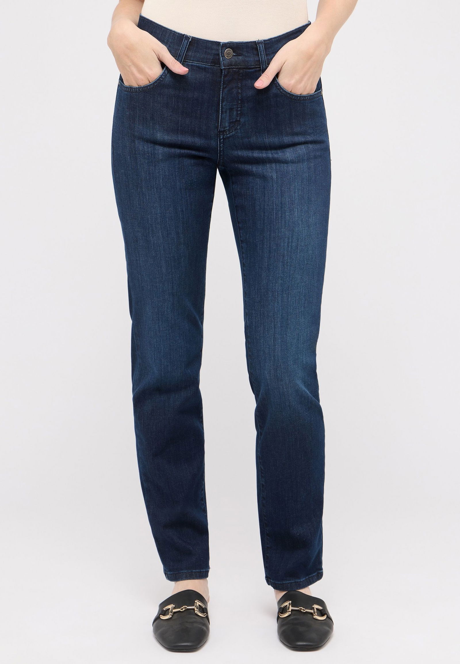 Angels | Angels Straight Leg Jeans "Dolly 3.0" | 40/32 | dark indigo used