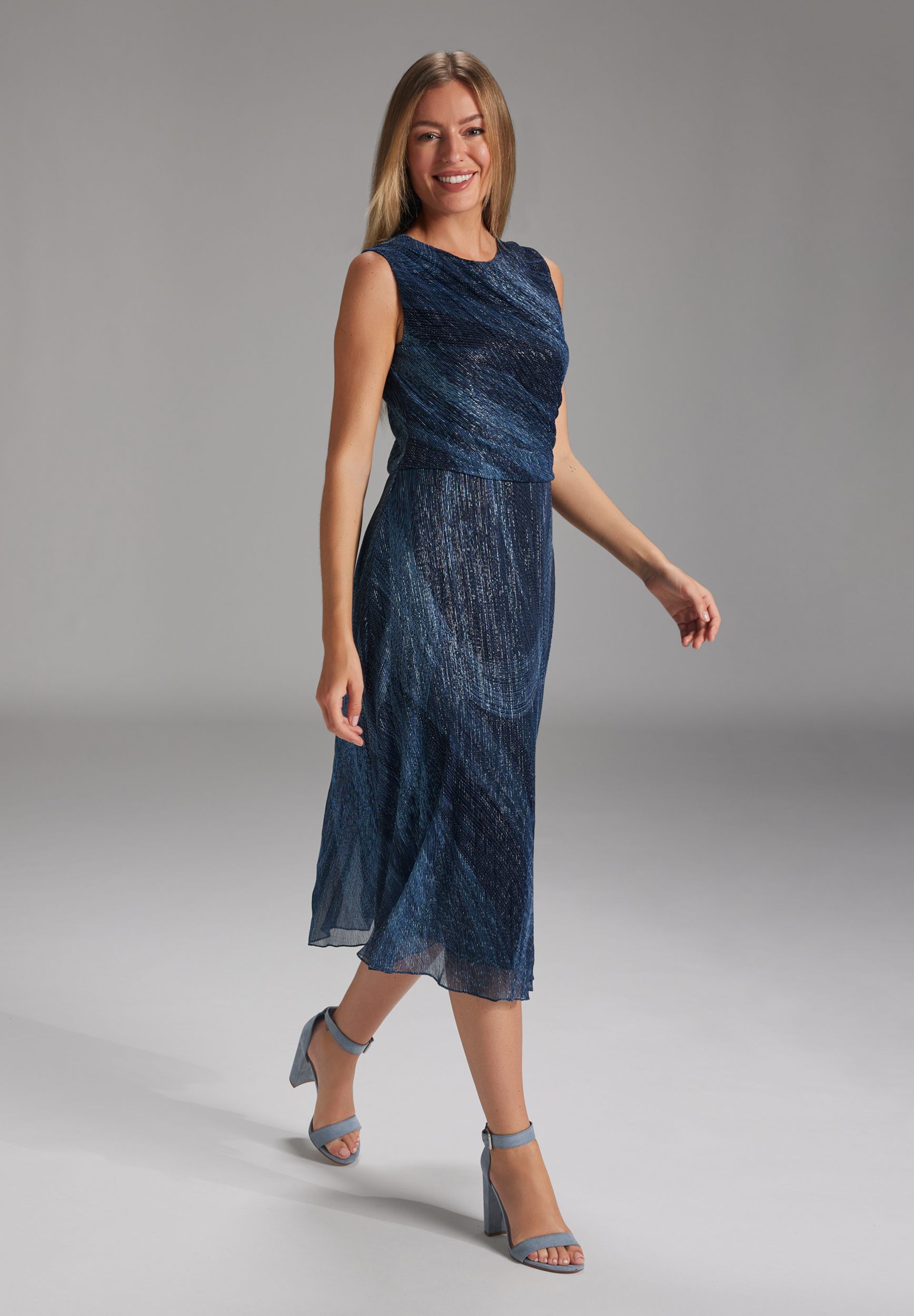 SWING |  SWING Kurzes Kleid  | 38 | azure blue