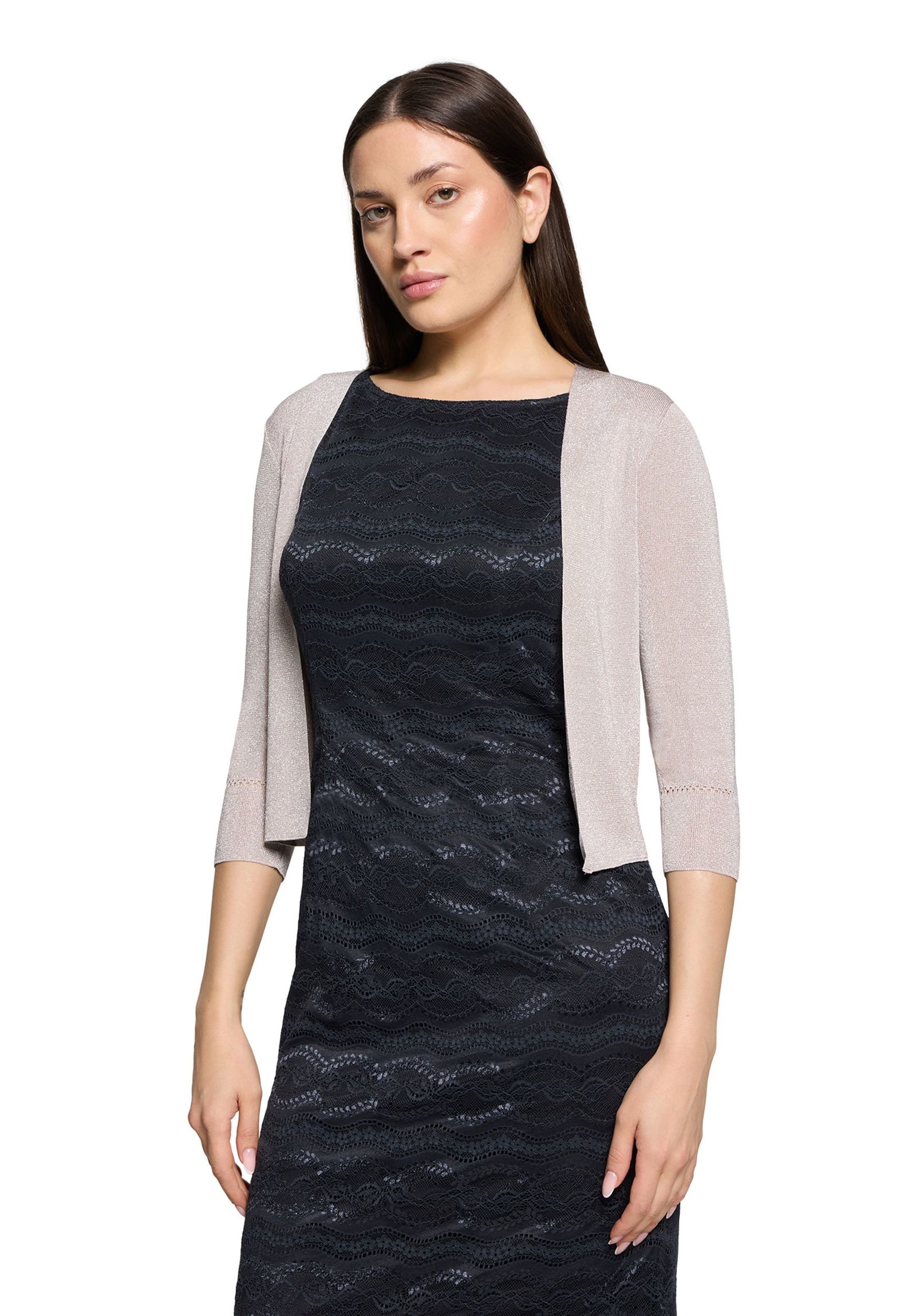 Vera Mont | Vera Mont Strickbolero | S | silver/beige