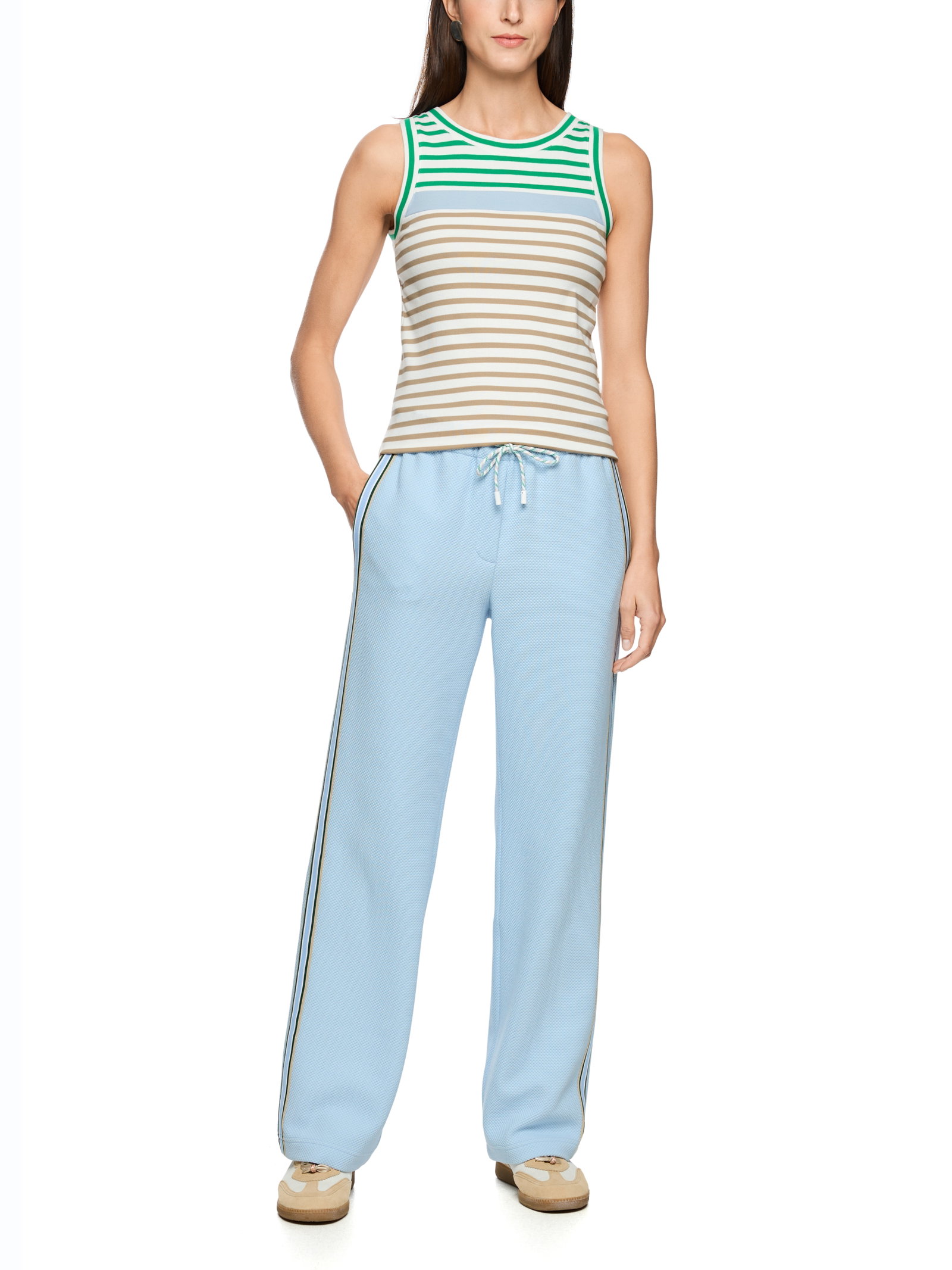 Marc Cain Sports Ringel-Top aus Baumwollstretch #2