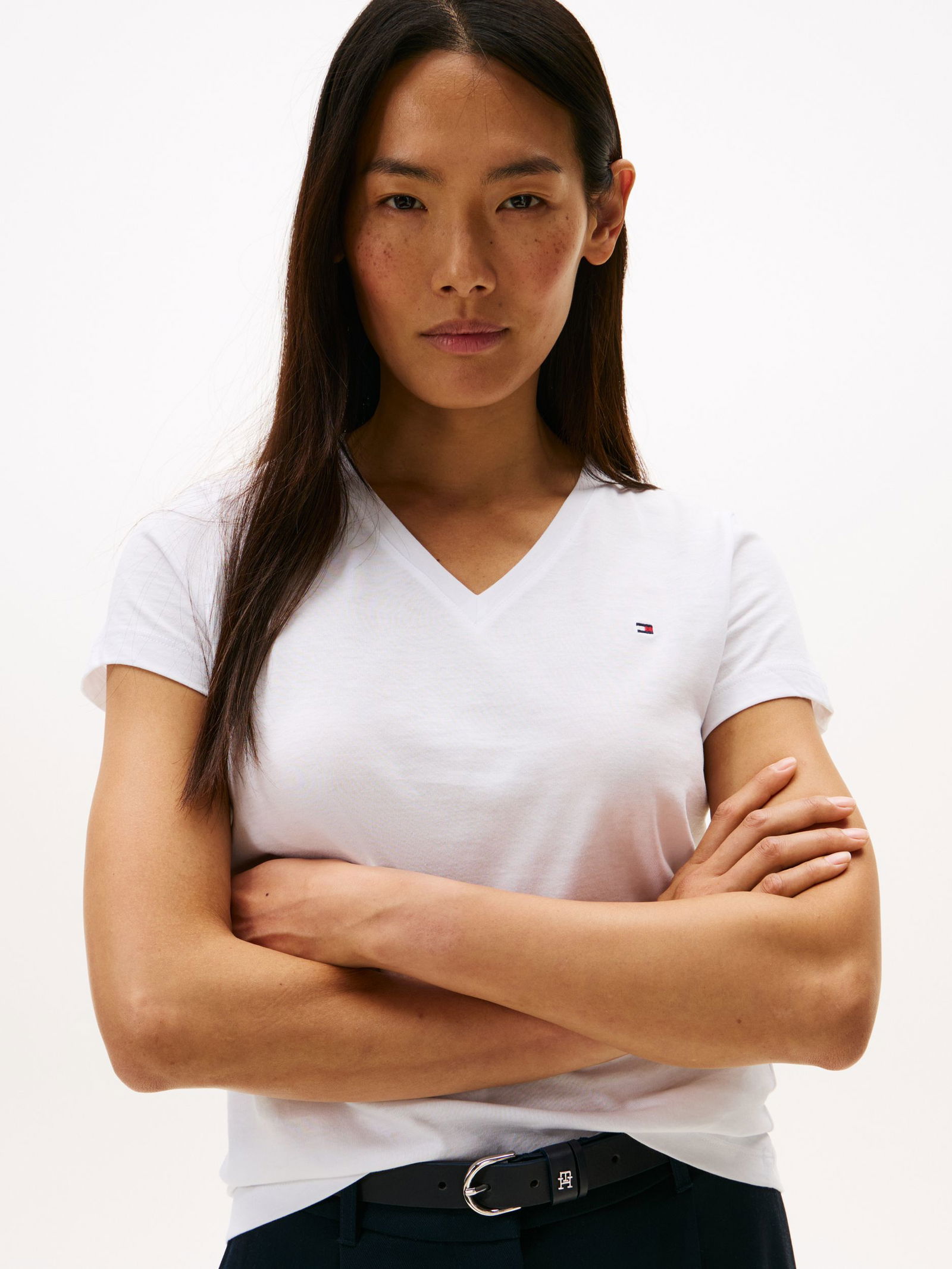 Tommy Hilfiger |  HERITAGE V-NECK TEE | XXXL | WHITE