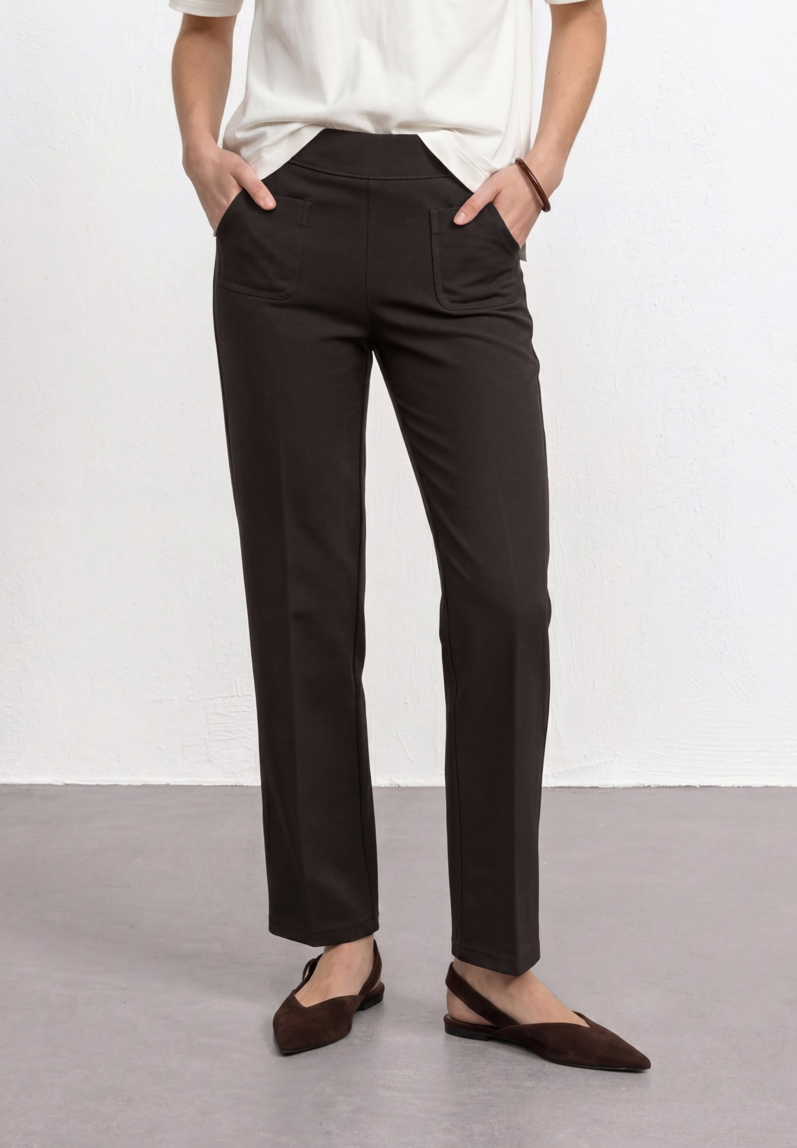 Style QR Amalia Straight leg F, black coffee #3