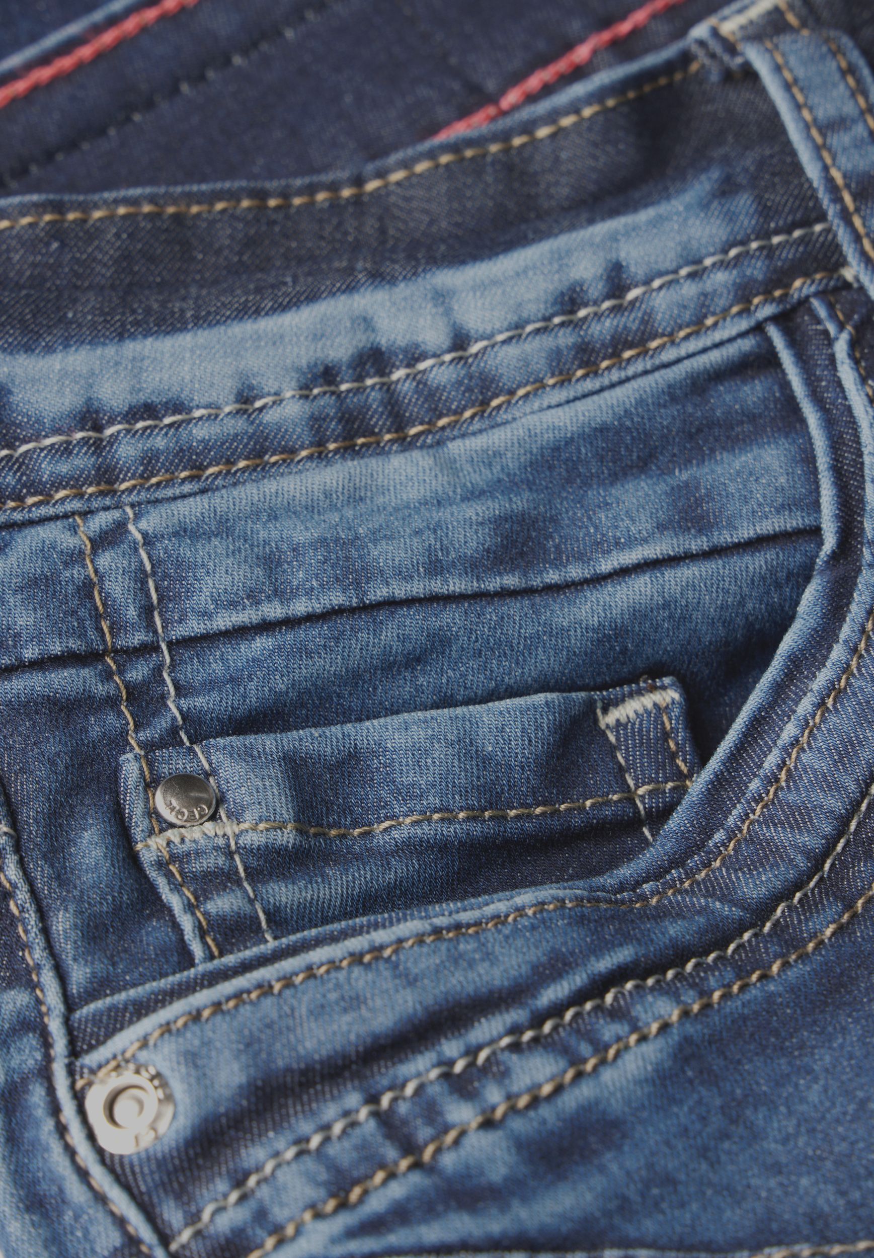 CECIL |  CECIL Jeansshorts  | 30 | mid blue used wash