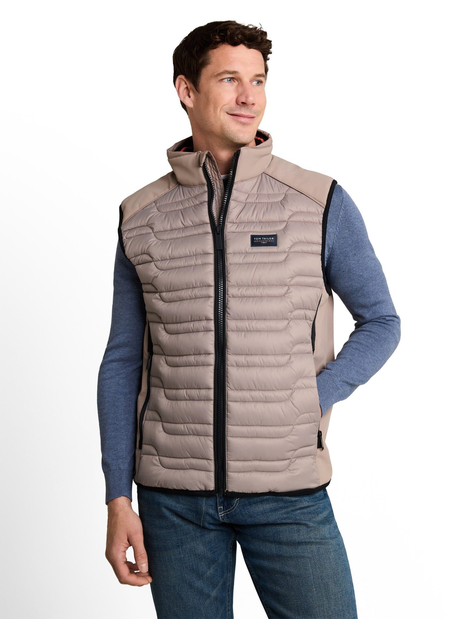 hybrid vest, Driftwood Taupe #6