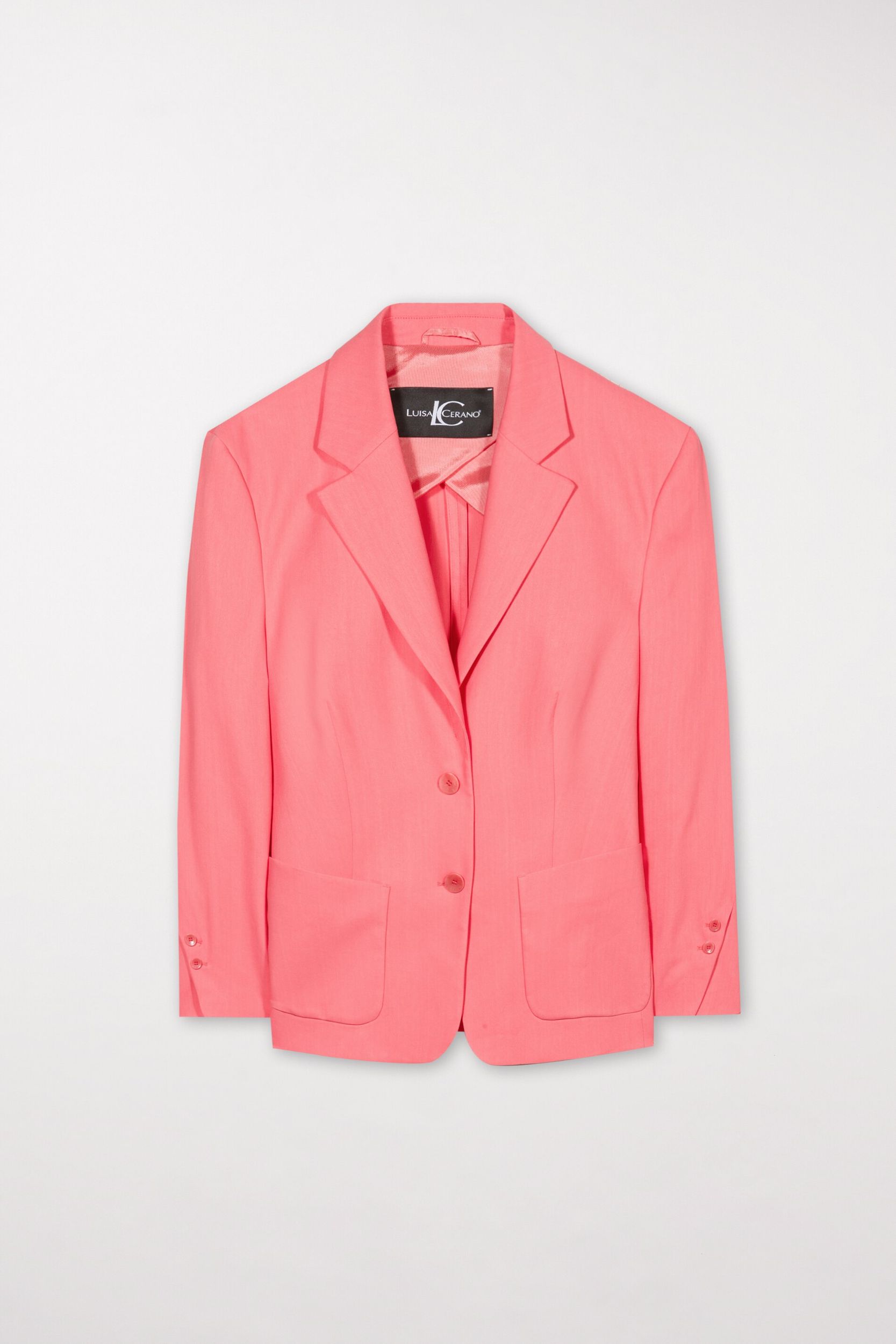 Gabardine-Blazer, tulip rose