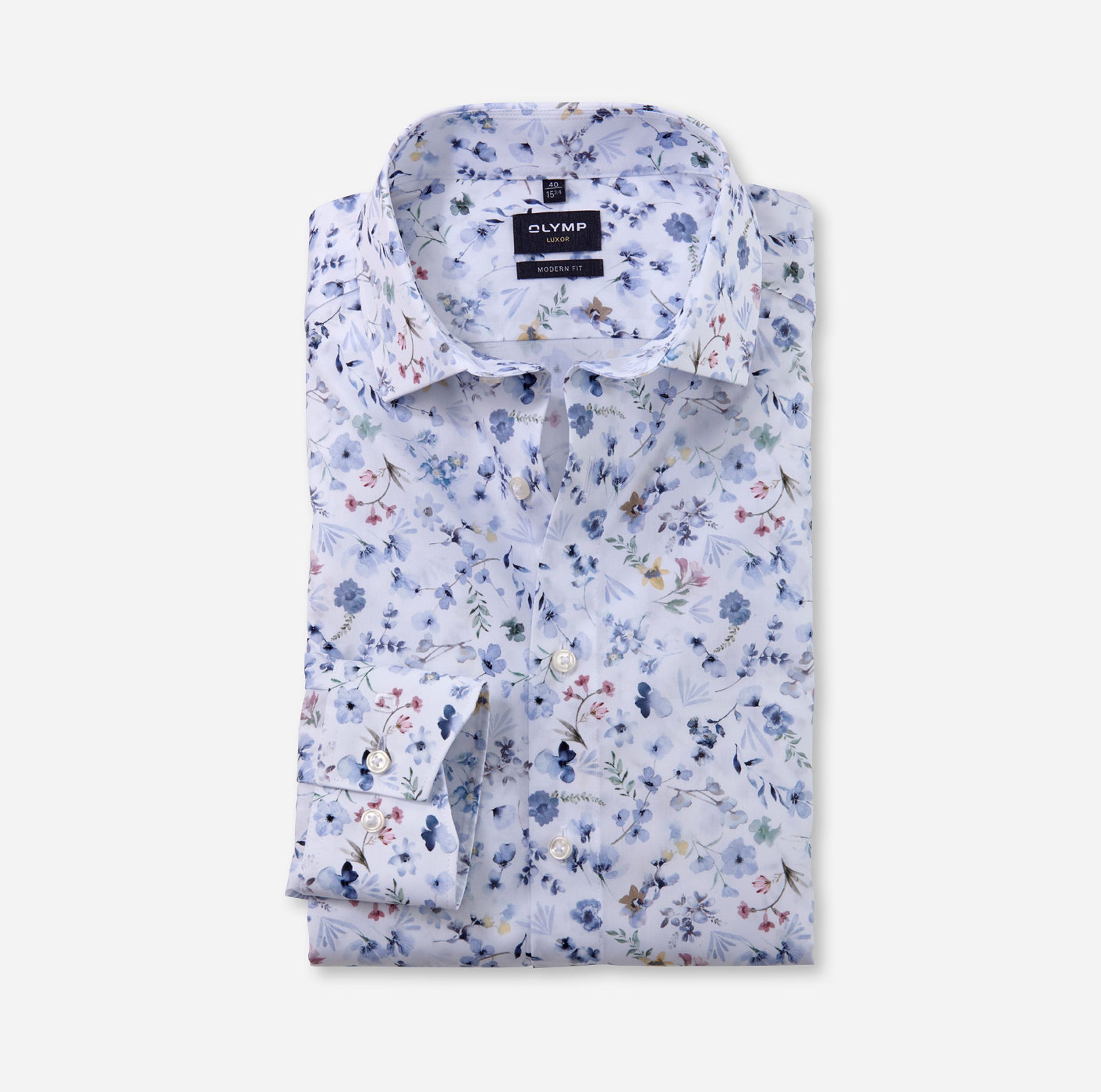 Olymp |  Olymp Hemd Modern Fit  | 43 | weiß