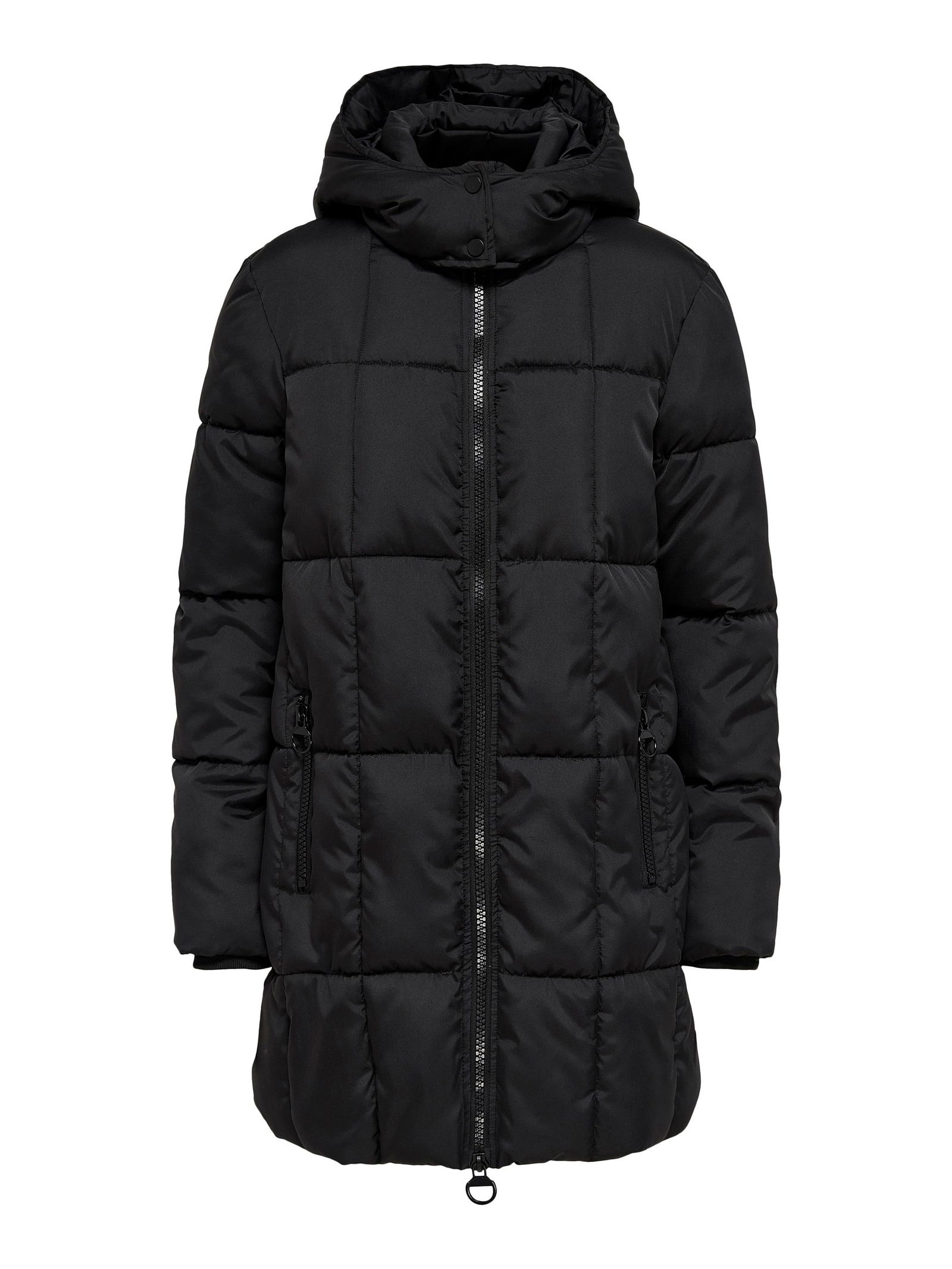 0ddfad5fb7bc31e4ec1fd3c7788127d8 | JDYDAISY LIFE LONG PADDED JKT. OTW, Simply Taupe/BLACK CONTRAST | XL | black