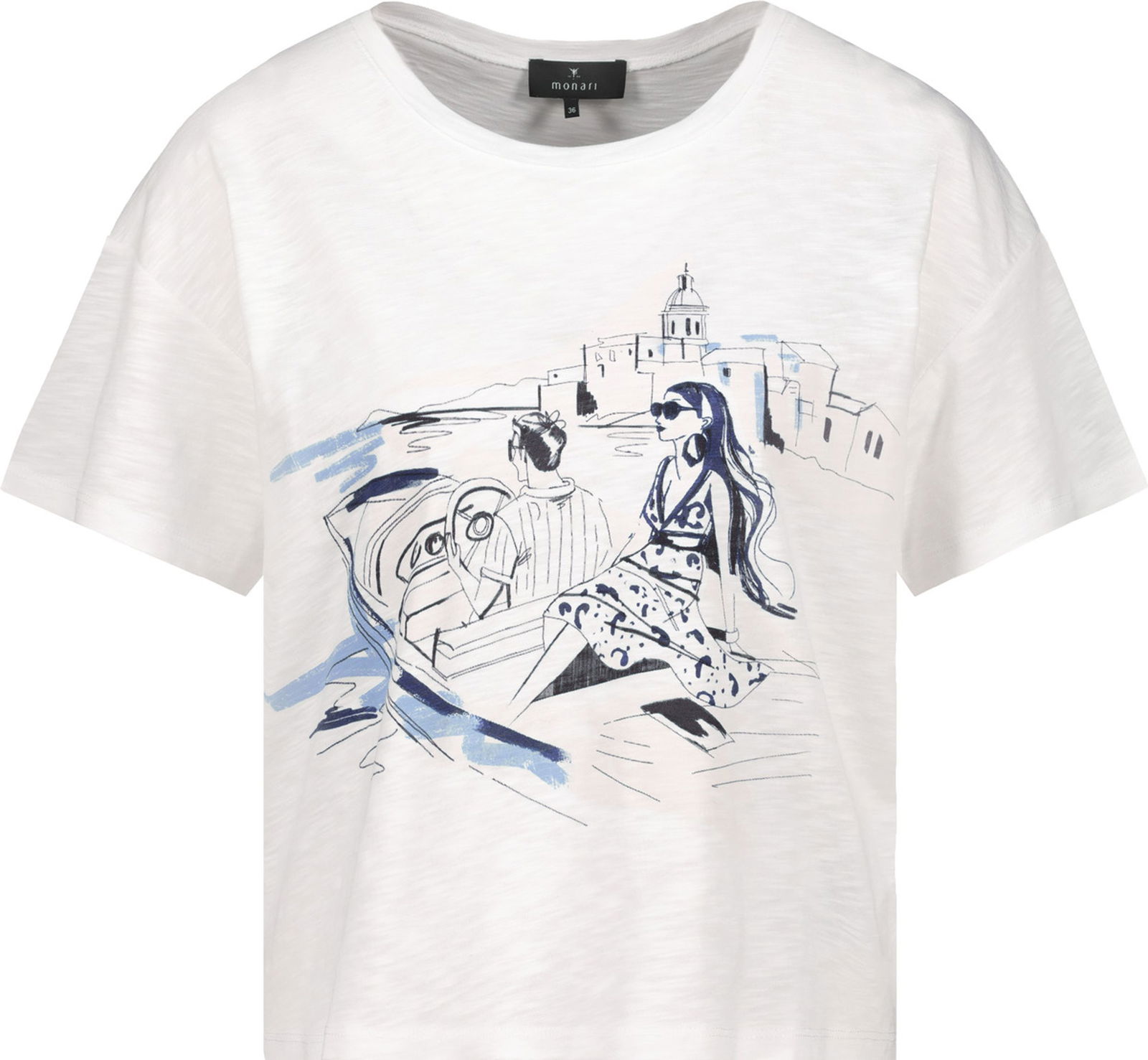 Monari | T-Shirt, navy blue | 36 | navy blue