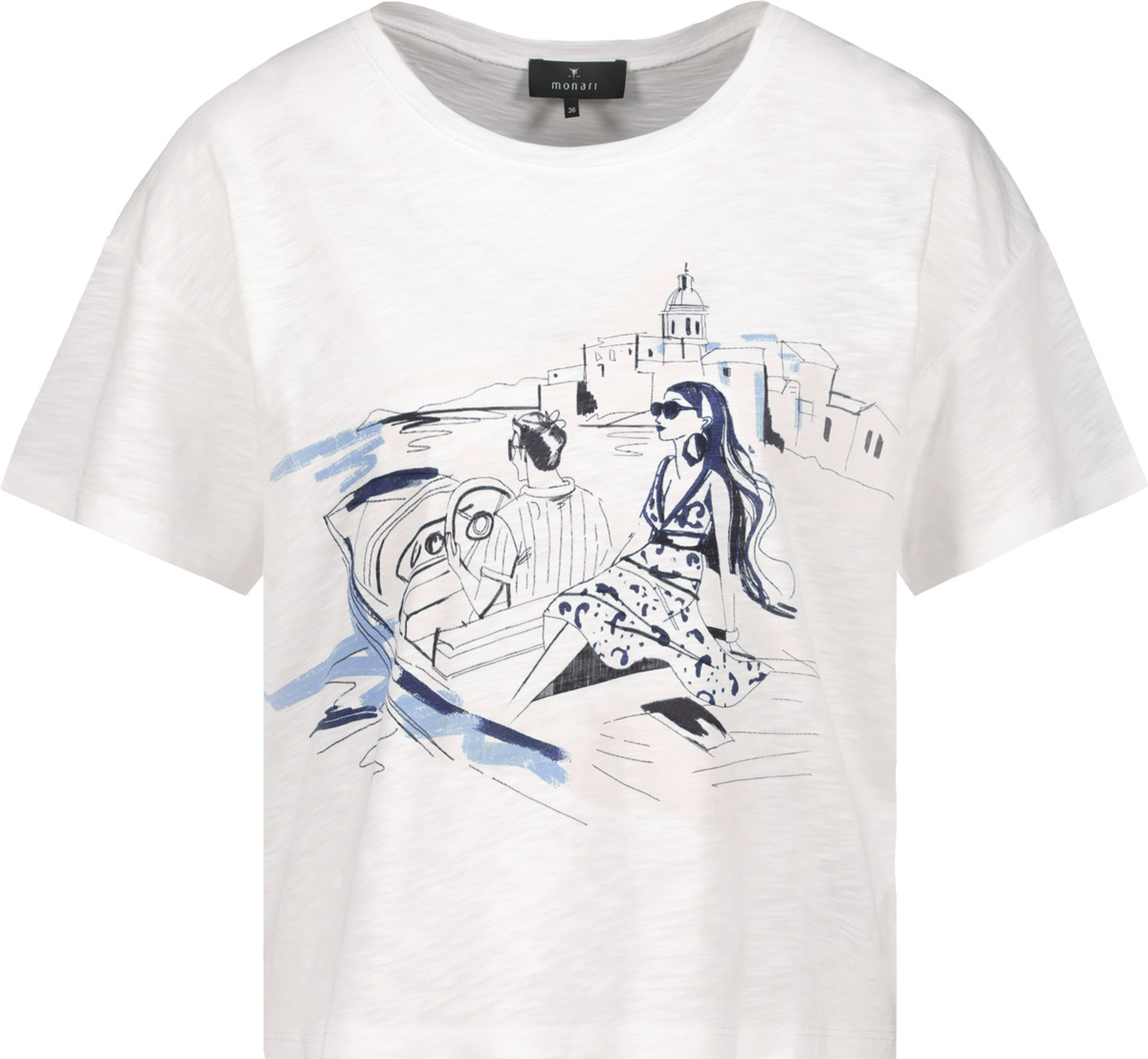 Monari |  T-Shirt, navy blue | 36 | navy blue