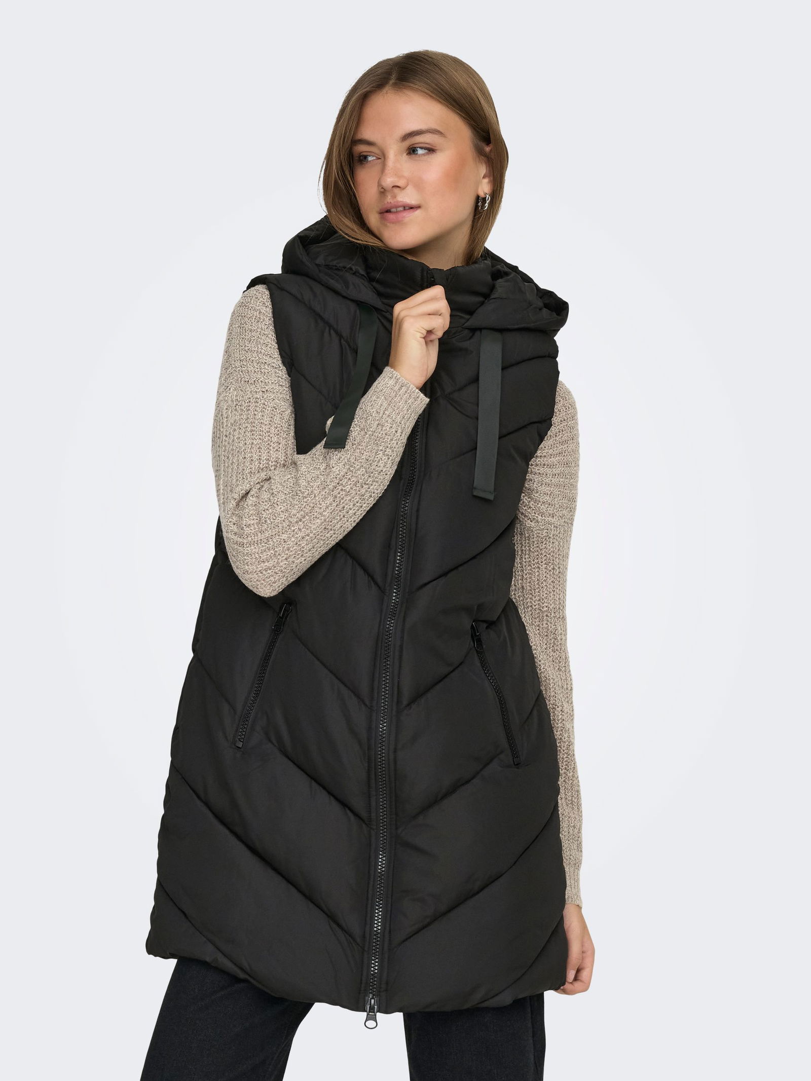 JDY |  JDY Padded Hood Weste | M | vetiver