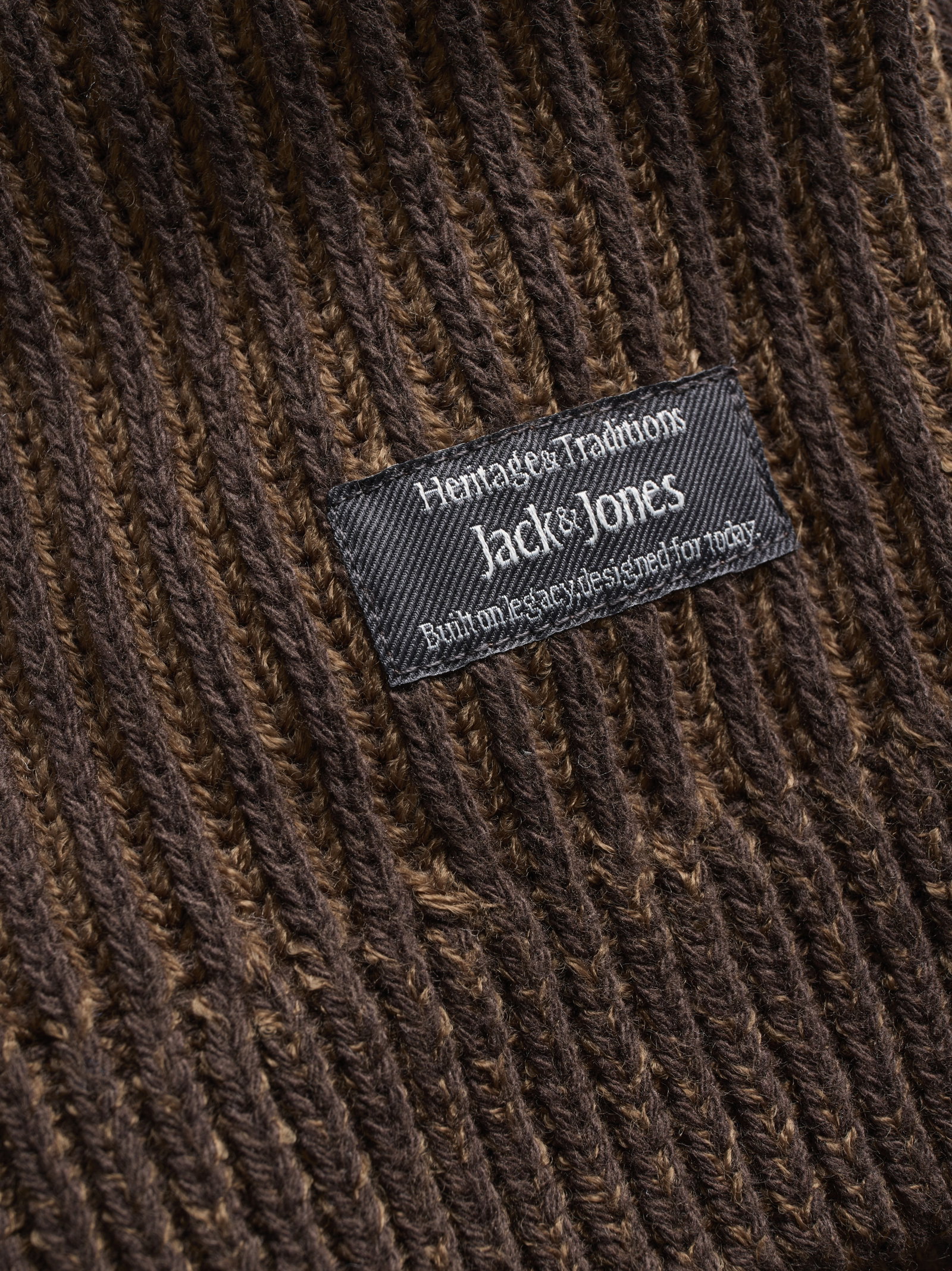 JJEDOVER KNIT CREW NECK SN, Cocoa/Twist w. Mulch #9