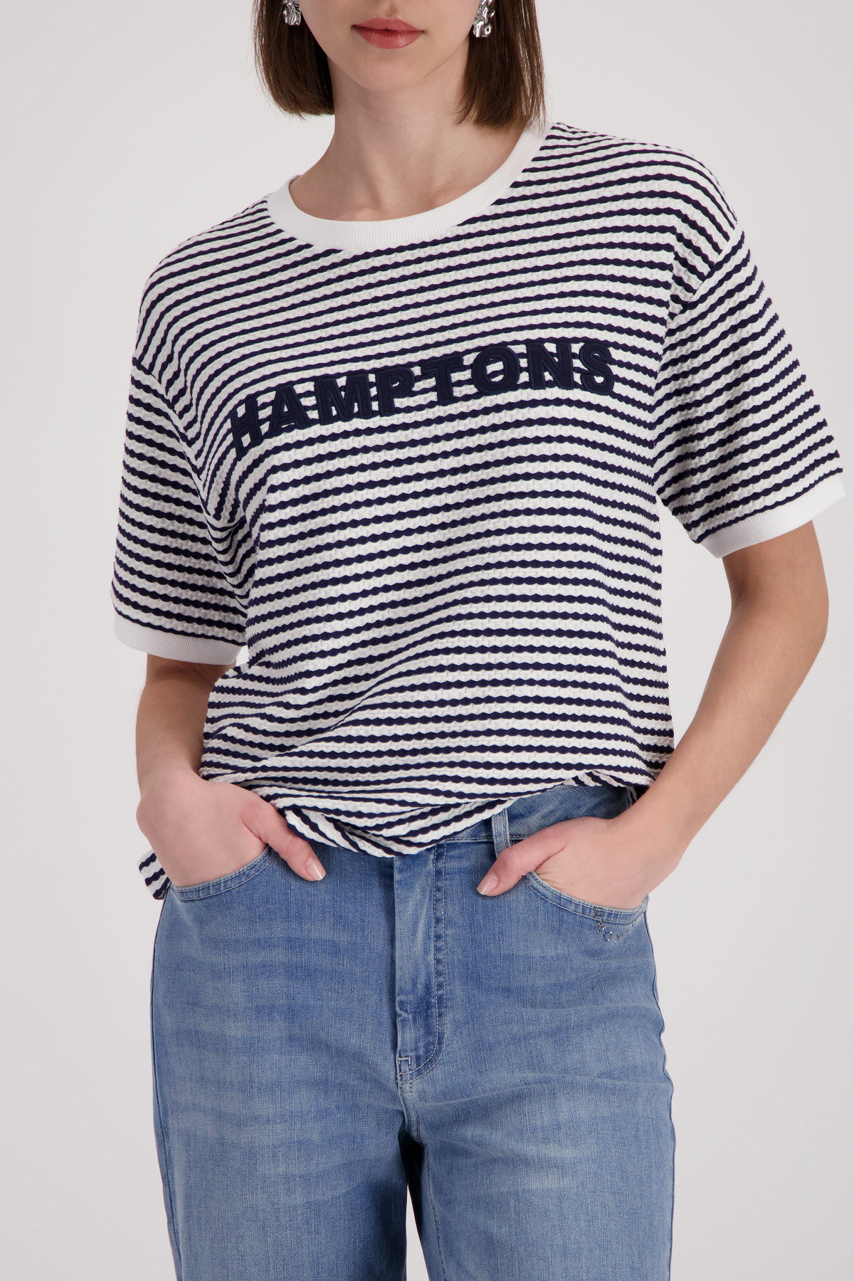 T-Shirt, marine ringel #2