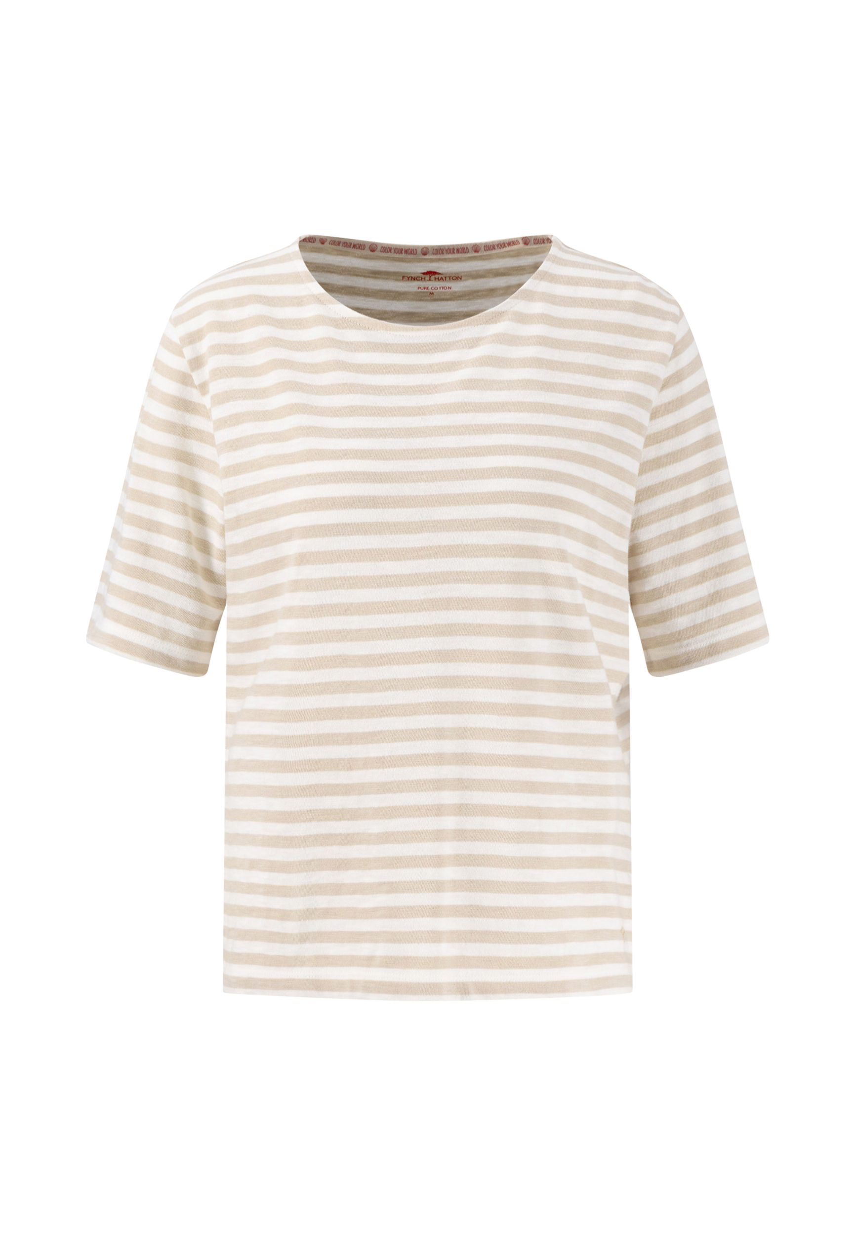 Fynch Hatton |  T-SHIRT STRIPE SLUB STRUCTURE | M | 2486_125
