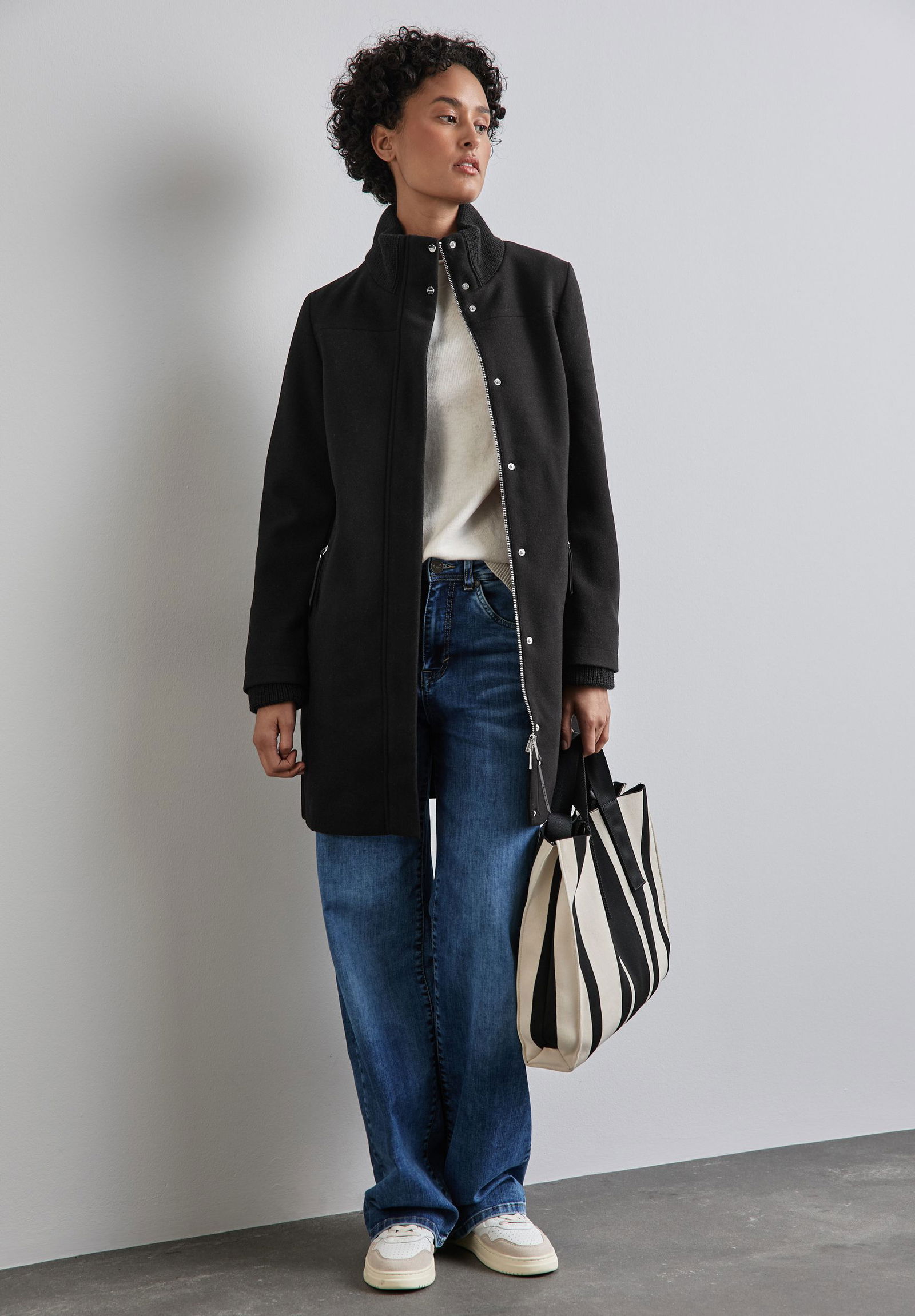 Street One | Street One Klassischer Mantel | 44 | black
