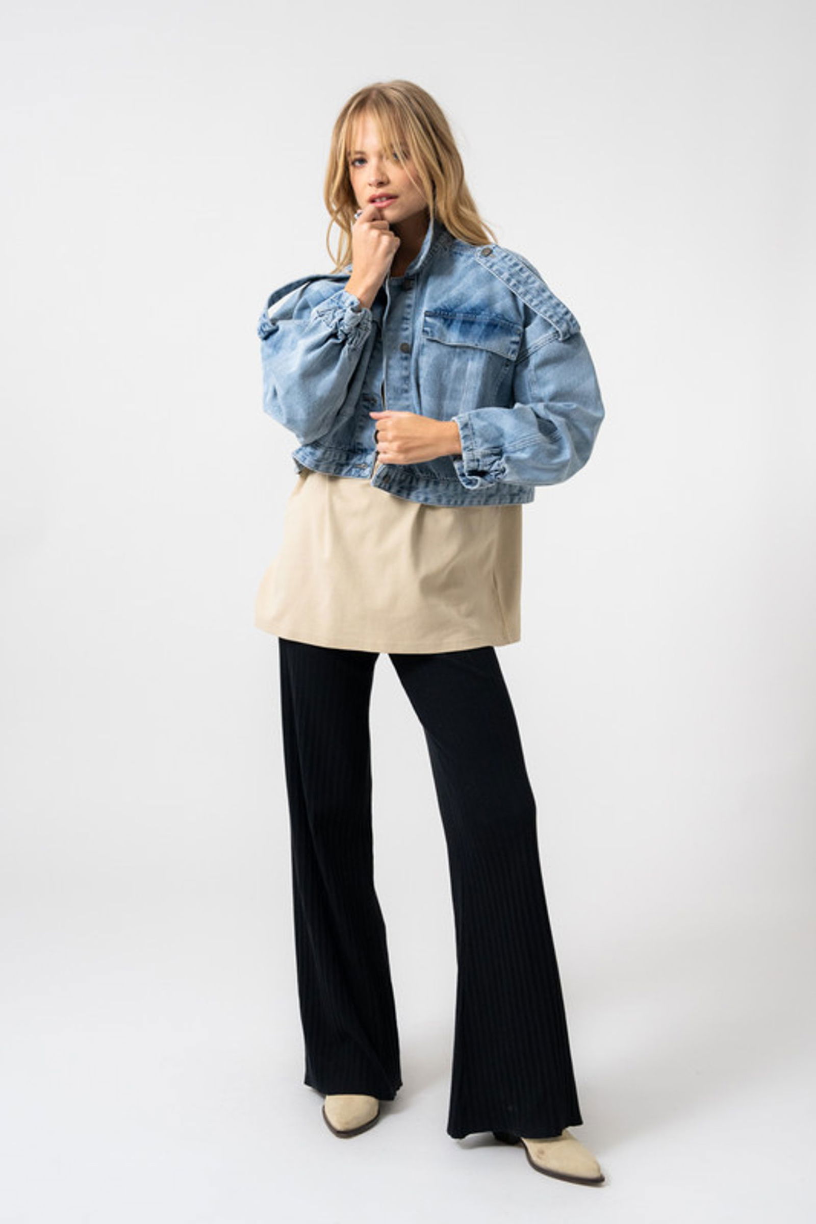 65452cc86064b492b3bb78f8b97a9264 Oh April |  Oh April Jeansjacke  | M | blue